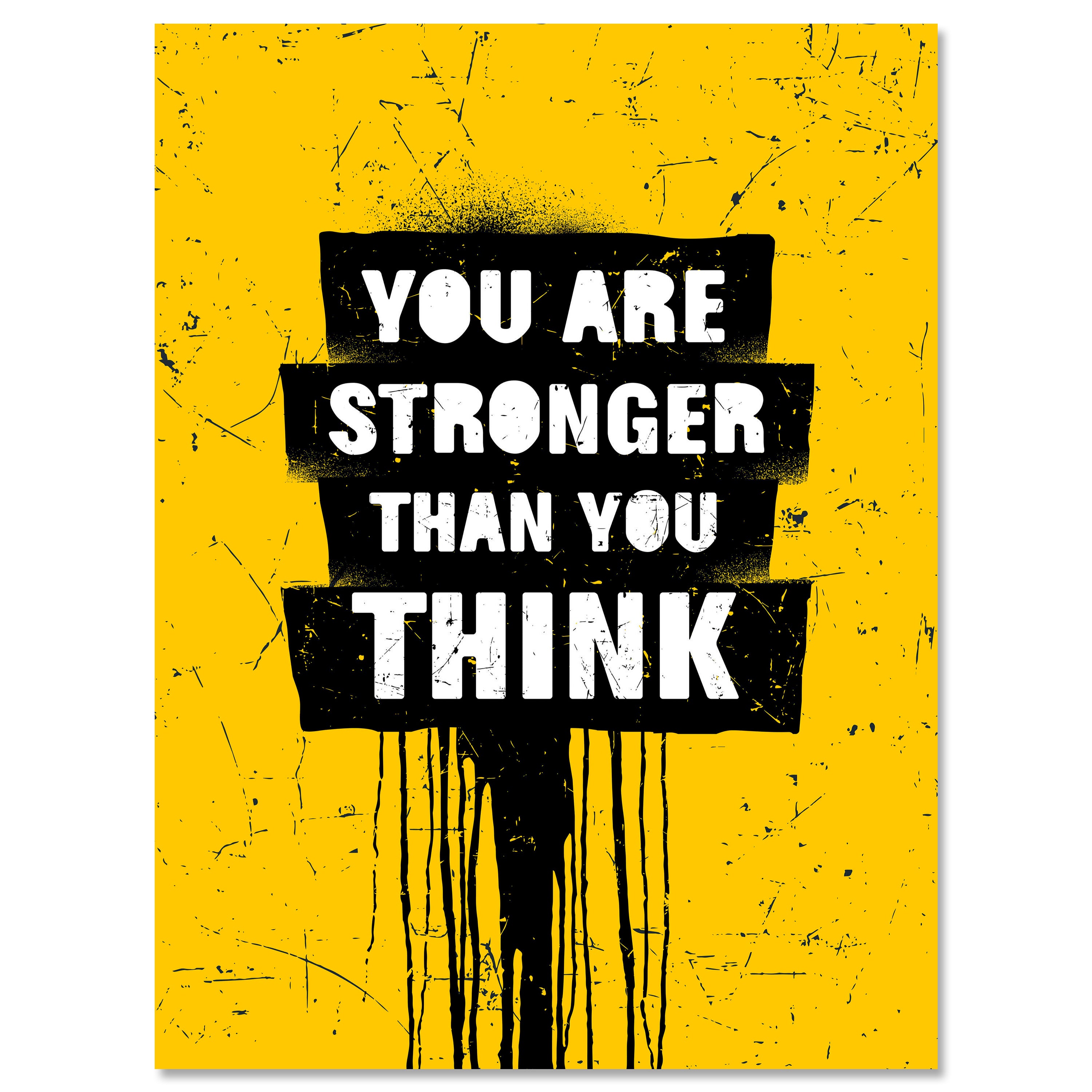 Leinwandbild Motivation, Hochformat, Strong, Spray M0049 kaufen - Bild 1 Leinwandbild Motivation, Hochformat, Strong, Spray M0049 kaufen - Bild 1