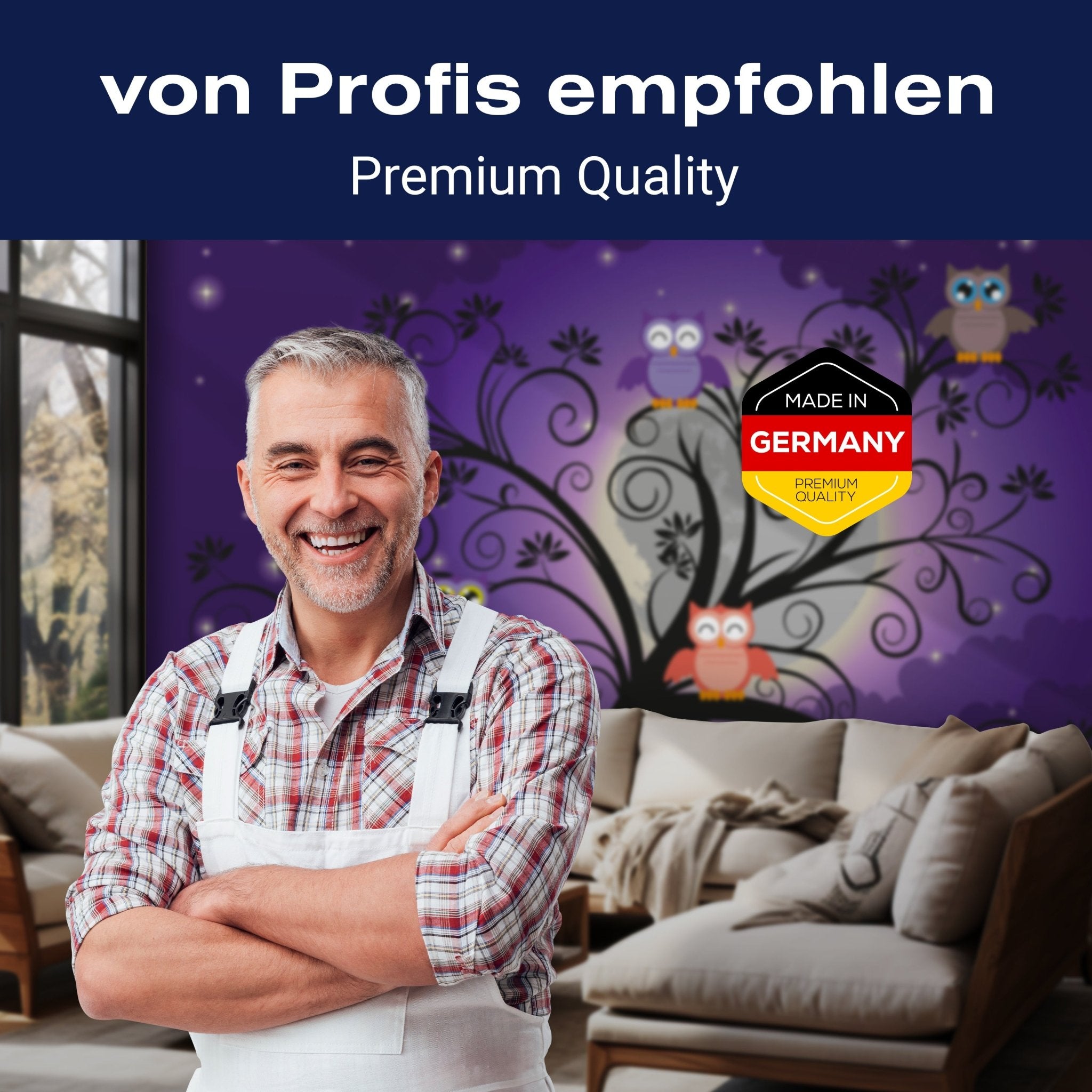 Fototapete Eule Kinderzimmer M0049 - Bild 5 Fototapete Eule Kinderzimmer M0049 - Bild 5