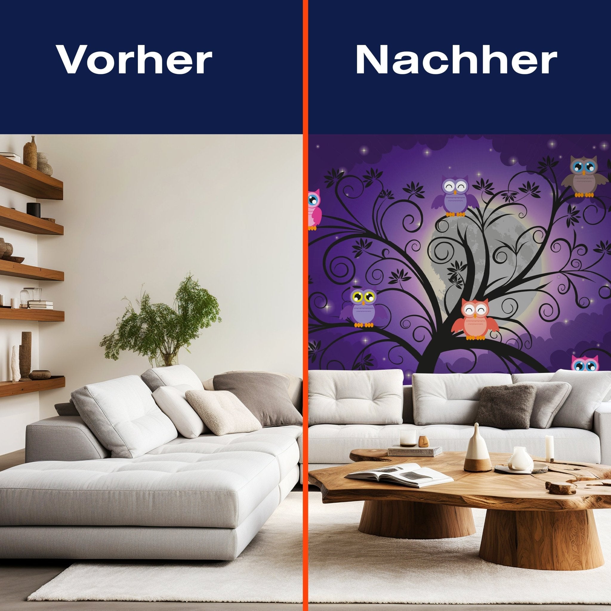 Fototapete Eule Kinderzimmer M0049 - Bild 9 Fototapete Eule Kinderzimmer M0049 - Bild 9