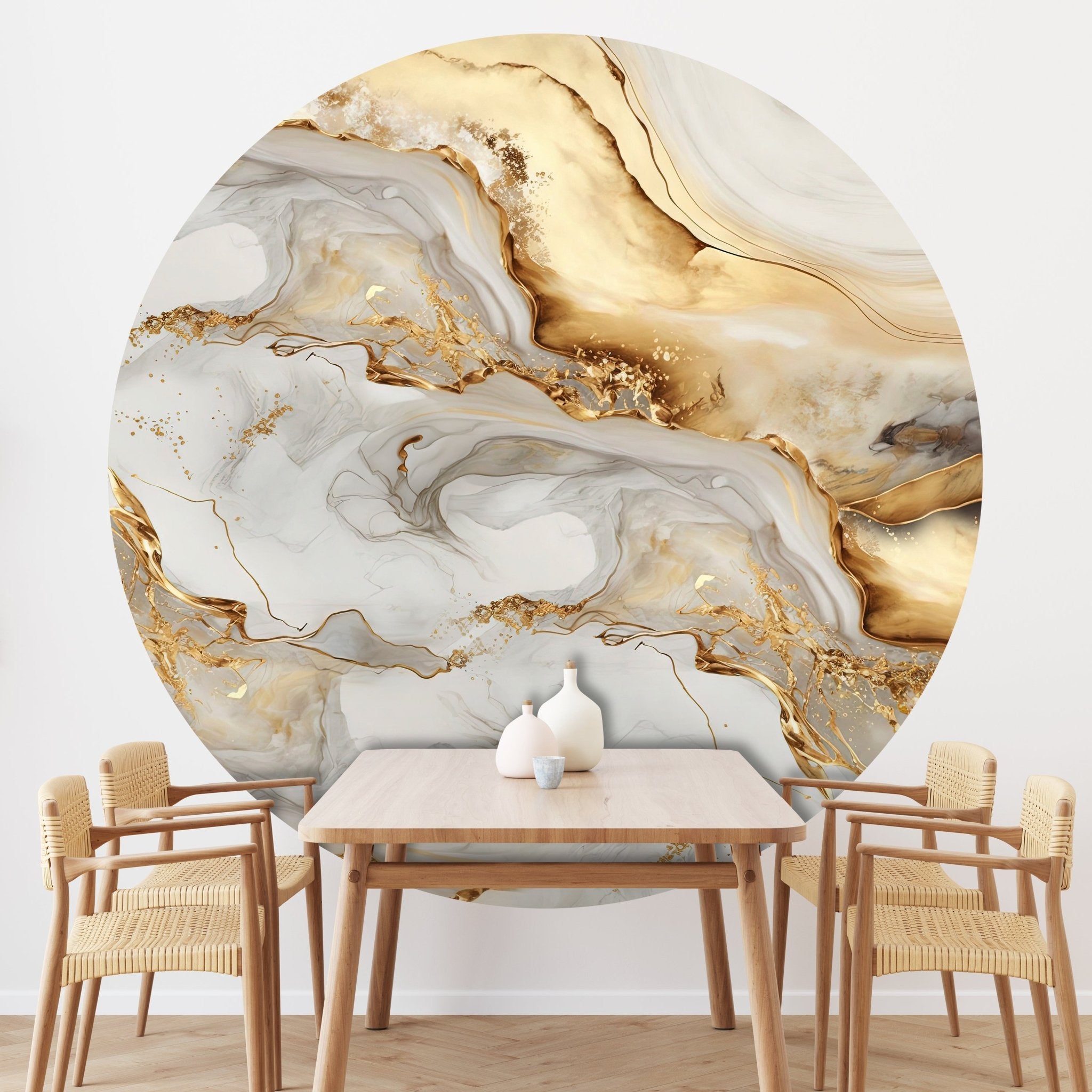 Runde Fototapete abstrakte Marmor Optik M0051 - Bild 1 Runde Fototapete abstrakte Marmor Optik M0051 - Bild 1