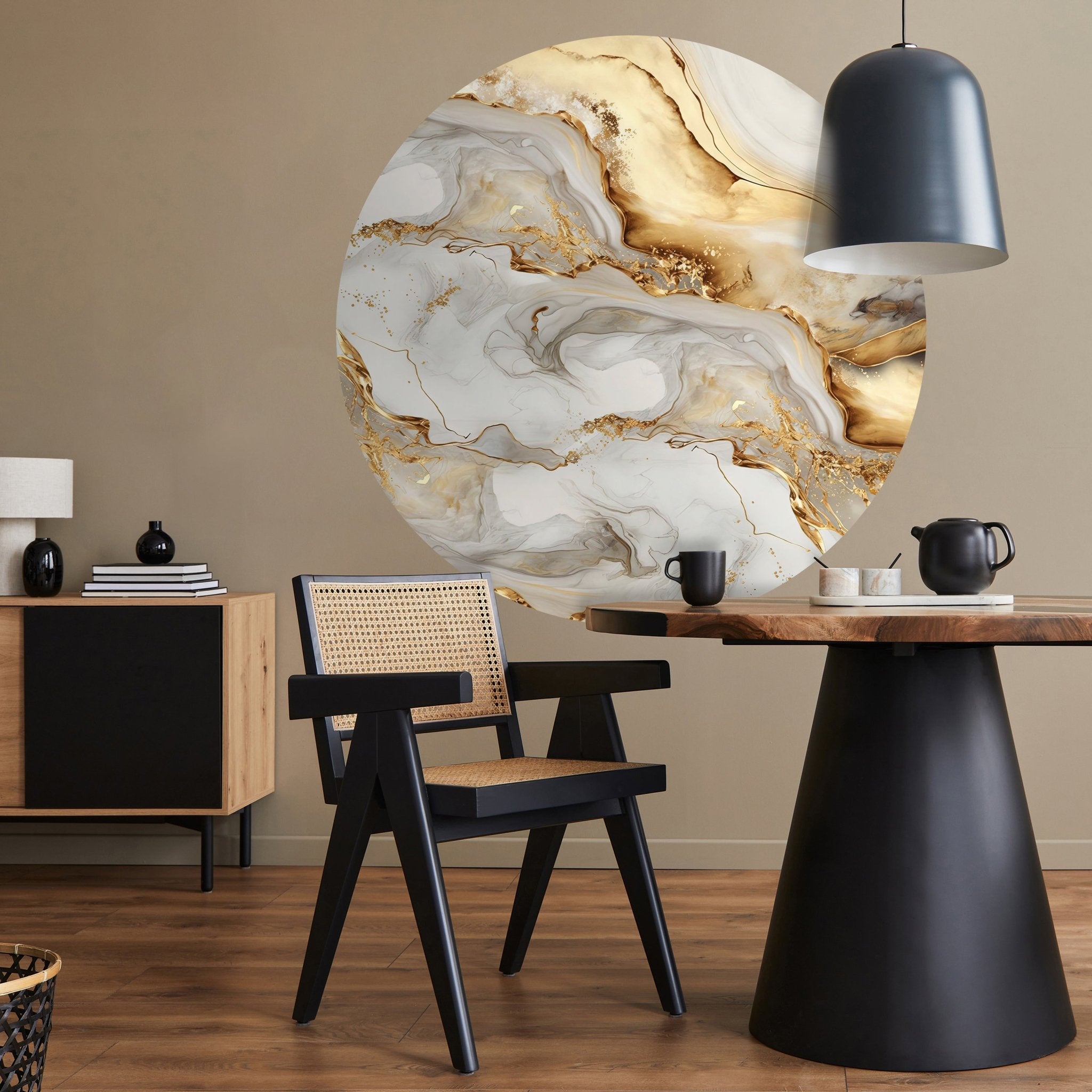 Runde Fototapete abstrakte Marmor Optik M0051 - Bild 3 Runde Fototapete abstrakte Marmor Optik M0051 - Bild 3