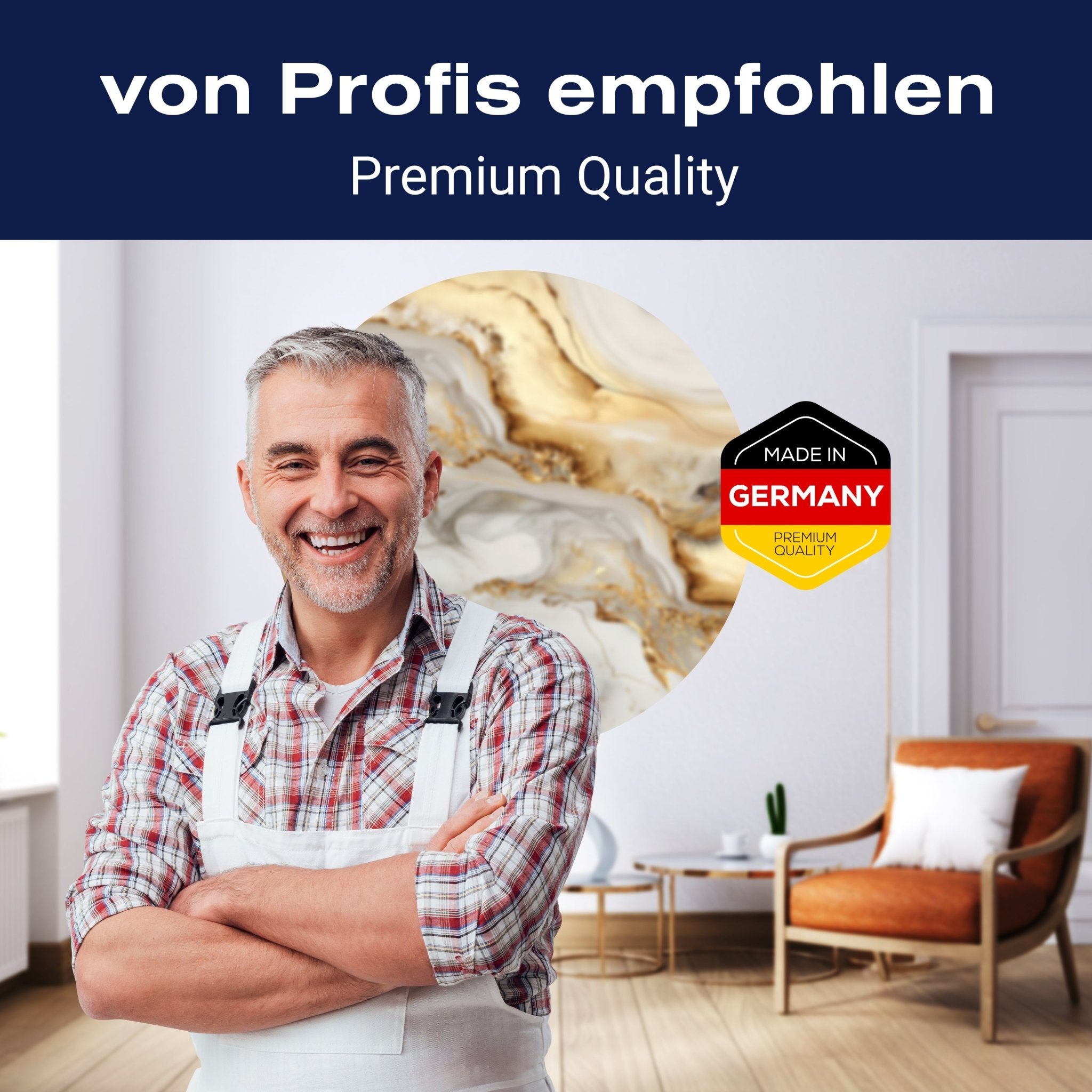 Runde Fototapete abstrakte Marmor Optik M0051 - Bild 5 Runde Fototapete abstrakte Marmor Optik M0051 - Bild 5