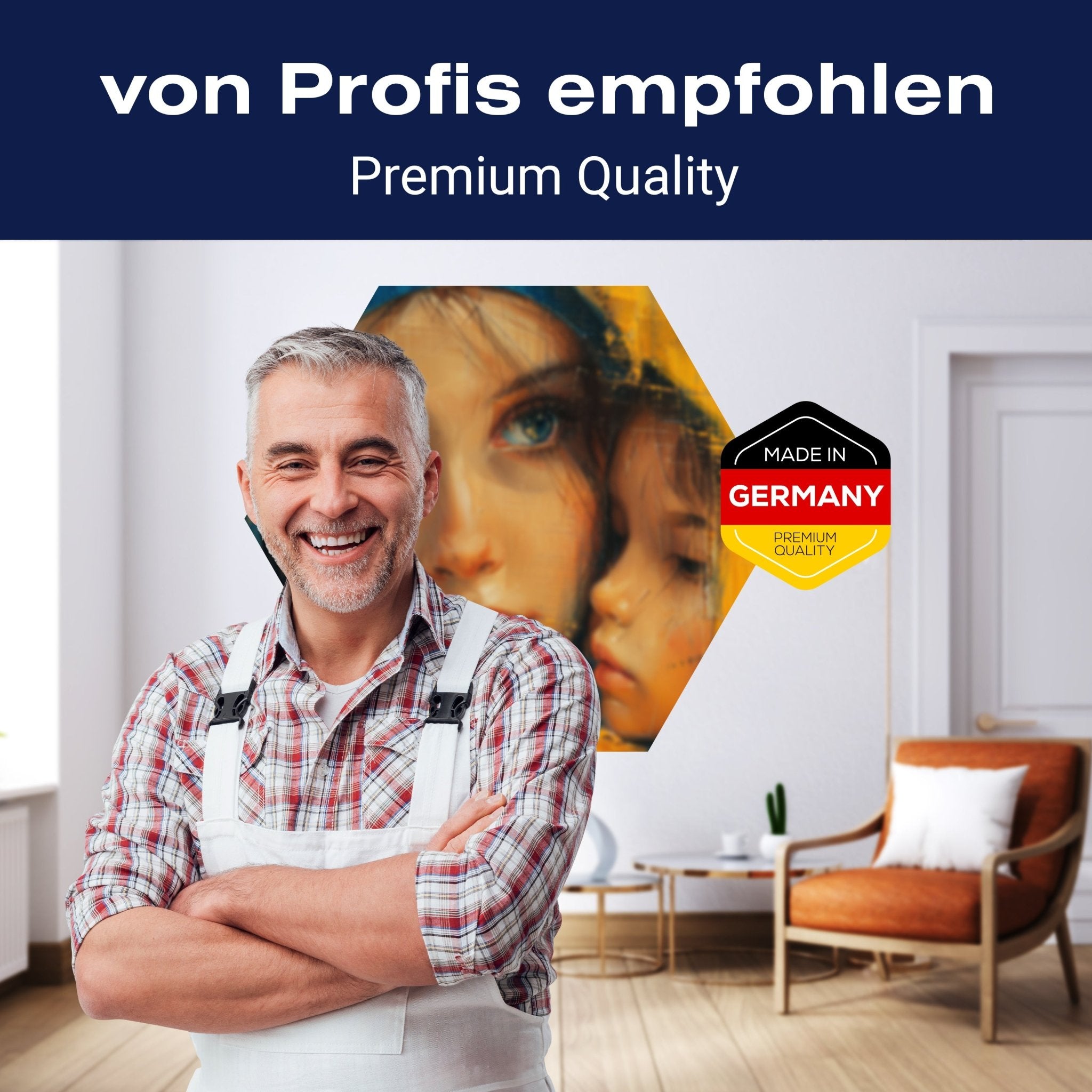 Hexagon-Fototapete Malerei Frau Kind M0054 - Bild 5 Hexagon-Fototapete Malerei Frau Kind M0054 - Bild 5