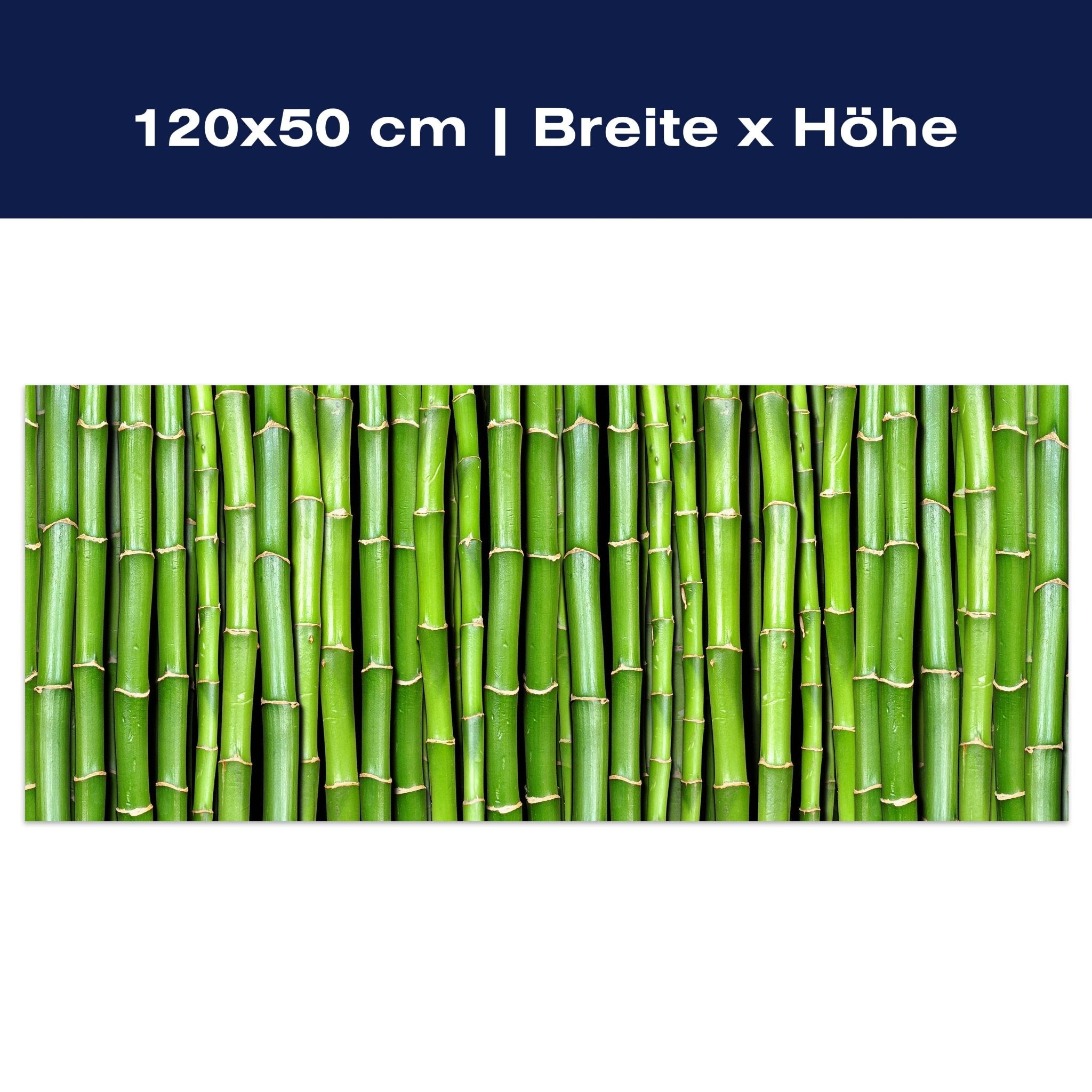 Leinwandbild Bambuswand M0054 Leinwandbild Bambuswand M0054