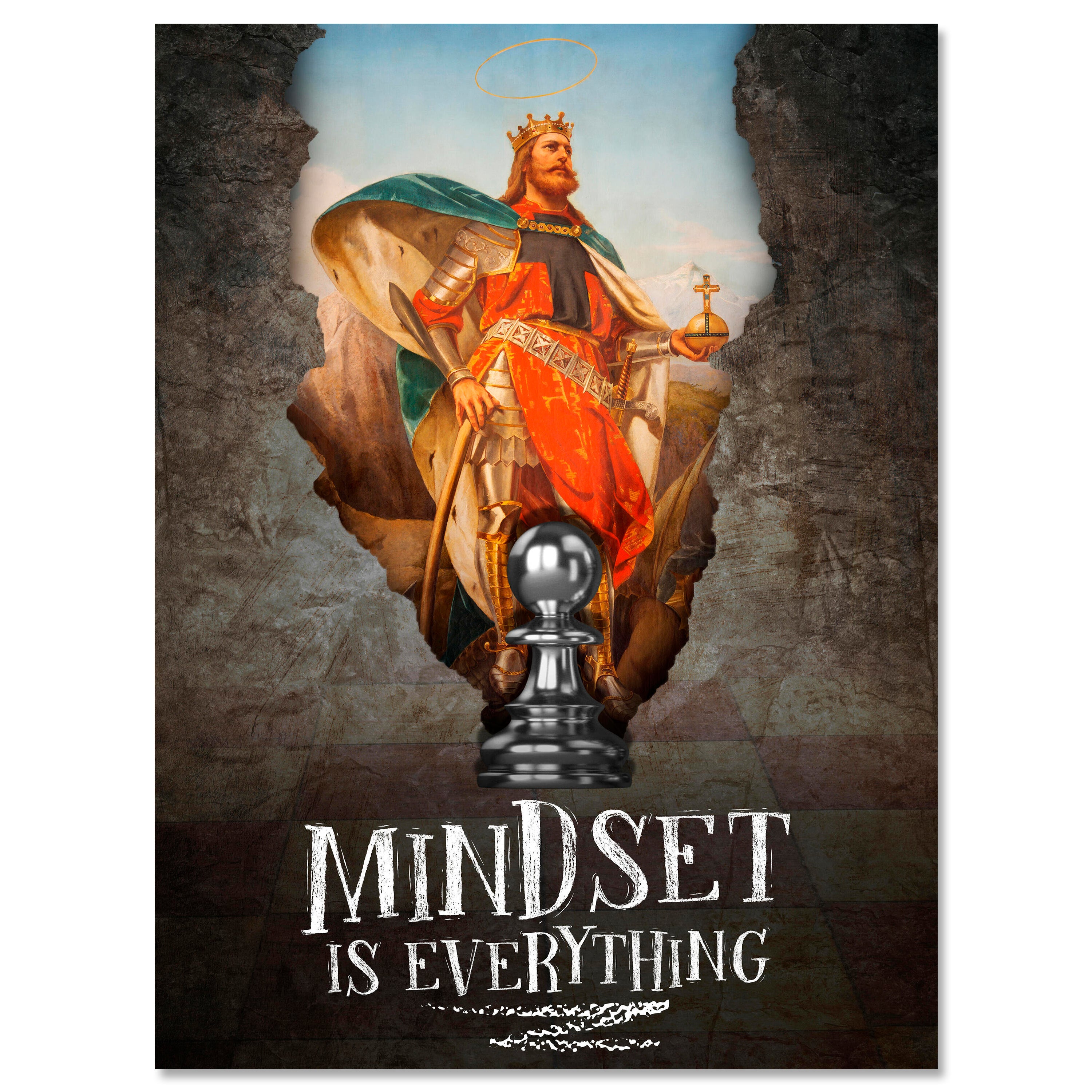 Leinwandbild Motivation, Hochformat, Mindset König M0055 kaufen - Bild 1 Leinwandbild Motivation, Hochformat, Mindset König M0055 kaufen - Bild 1