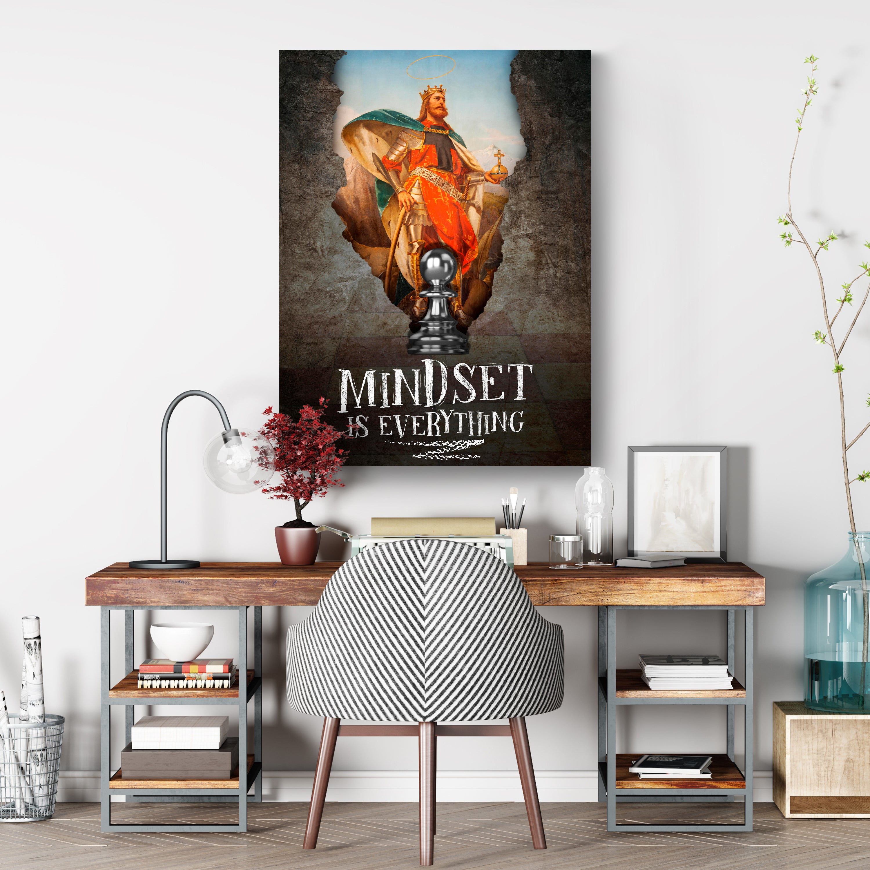 Leinwandbild Motivation, Hochformat, Mindset König M0055 kaufen - Bild 3 Leinwandbild Motivation, Hochformat, Mindset König M0055 kaufen - Bild 3