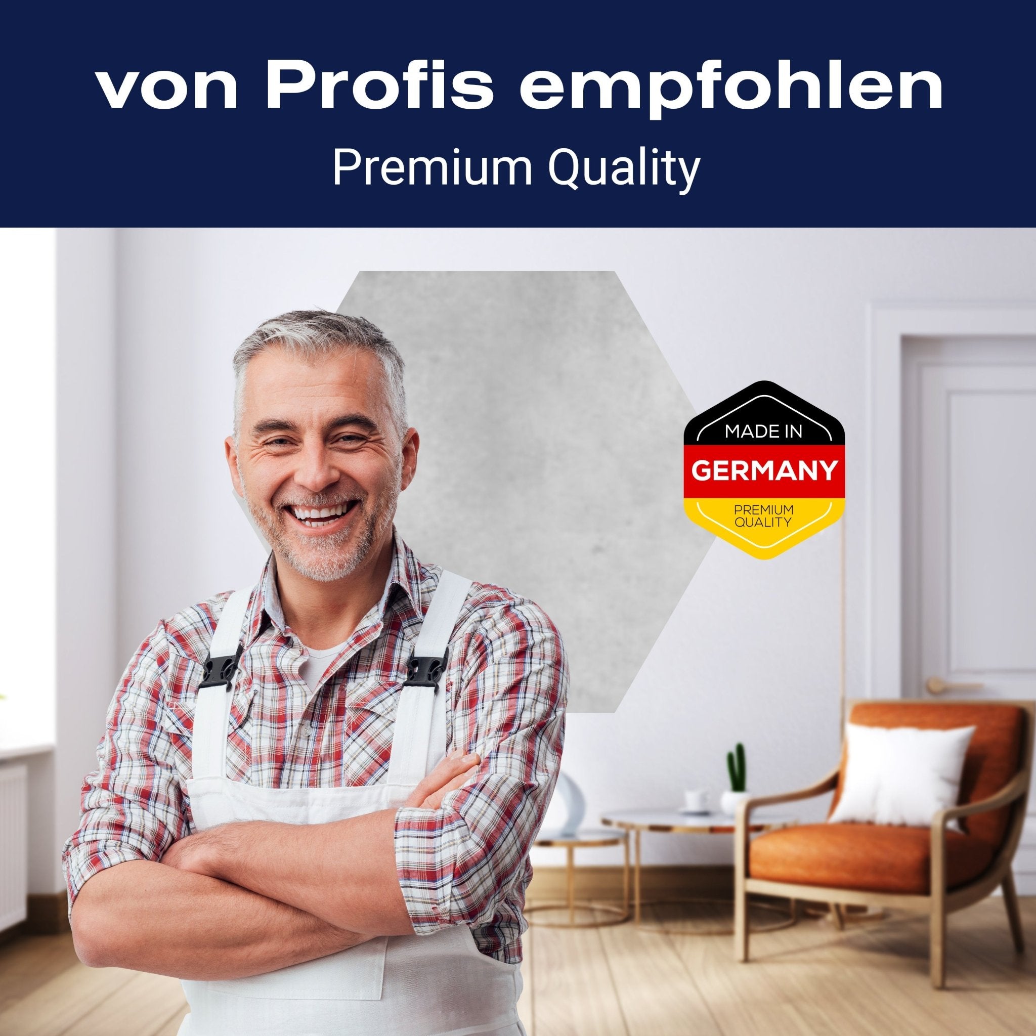 Hexagon-Fototapete Vintage Beton-mauer Grau M0056 - Bild 5 Hexagon-Fototapete Vintage Beton-mauer Grau M0056 - Bild 5