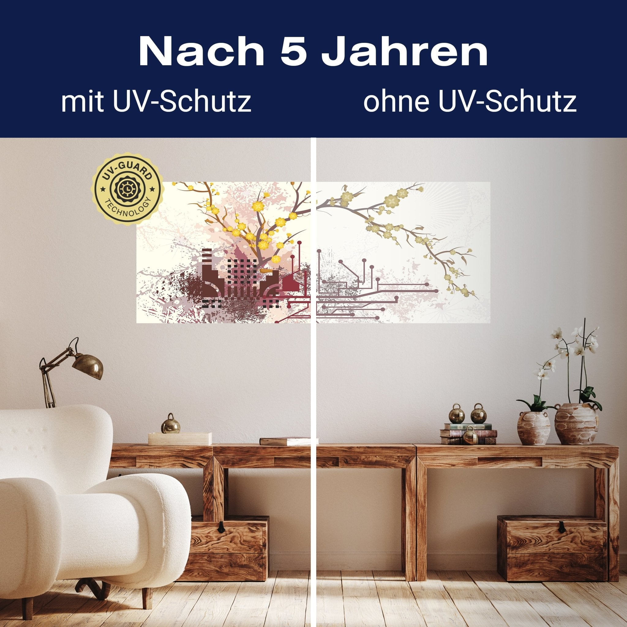 Leinwandbild Haruka Retro Blüten M0057 kaufen - Bild 9 Leinwandbild Haruka Retro Blüten M0057 kaufen - Bild 9