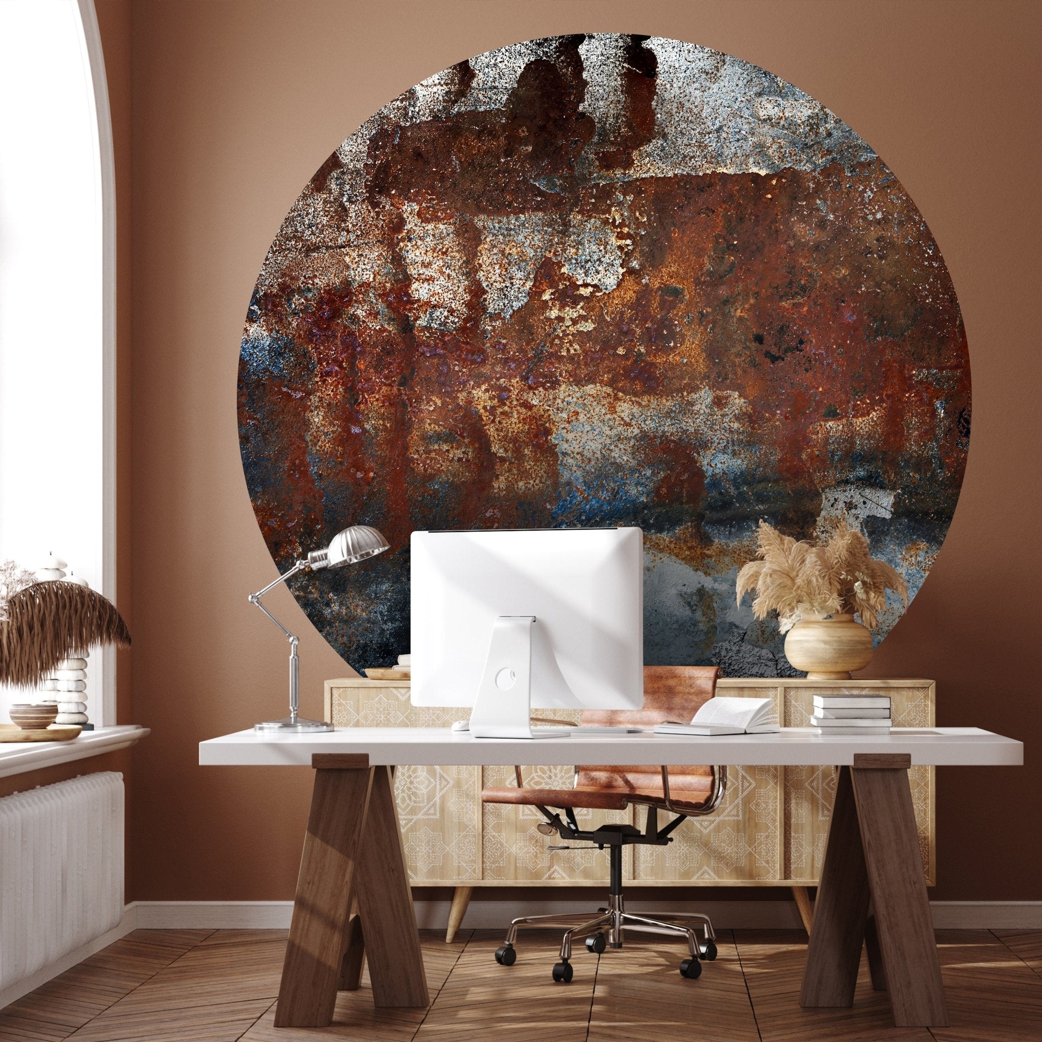 Runde Fototapete Metall rostig M0057 - Bild 1 Runde Fototapete Metall rostig M0057 - Bild 1