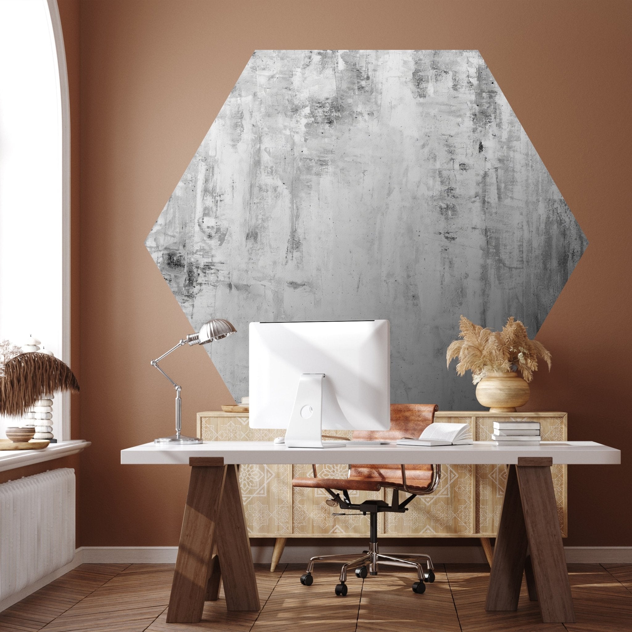 Hexagon-Fototapete Betonwand M0058 - Bild 1 Hexagon-Fototapete Betonwand M0058 - Bild 1