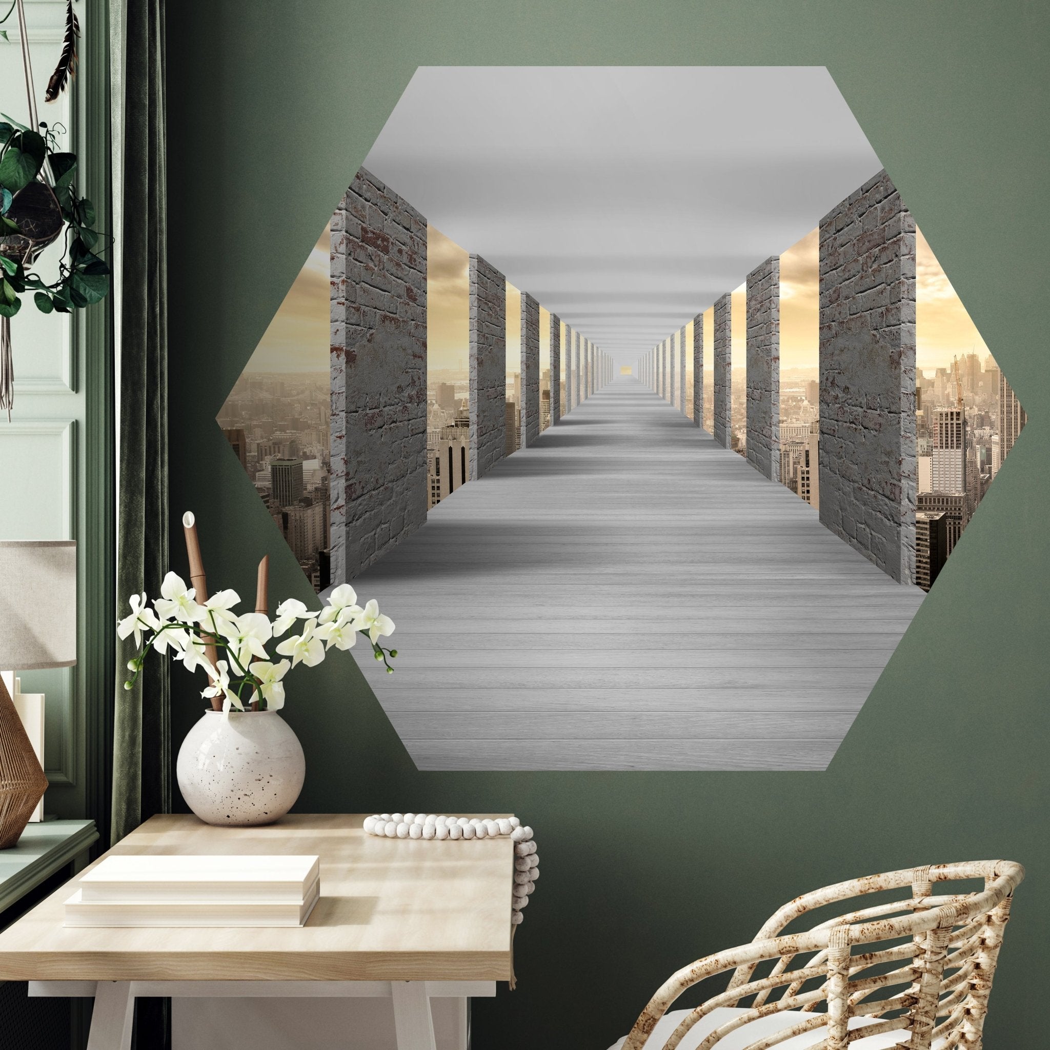 Hexagon-Fototapete New York 3D M0059 - Bild 3 Hexagon-Fototapete New York 3D M0059 - Bild 3