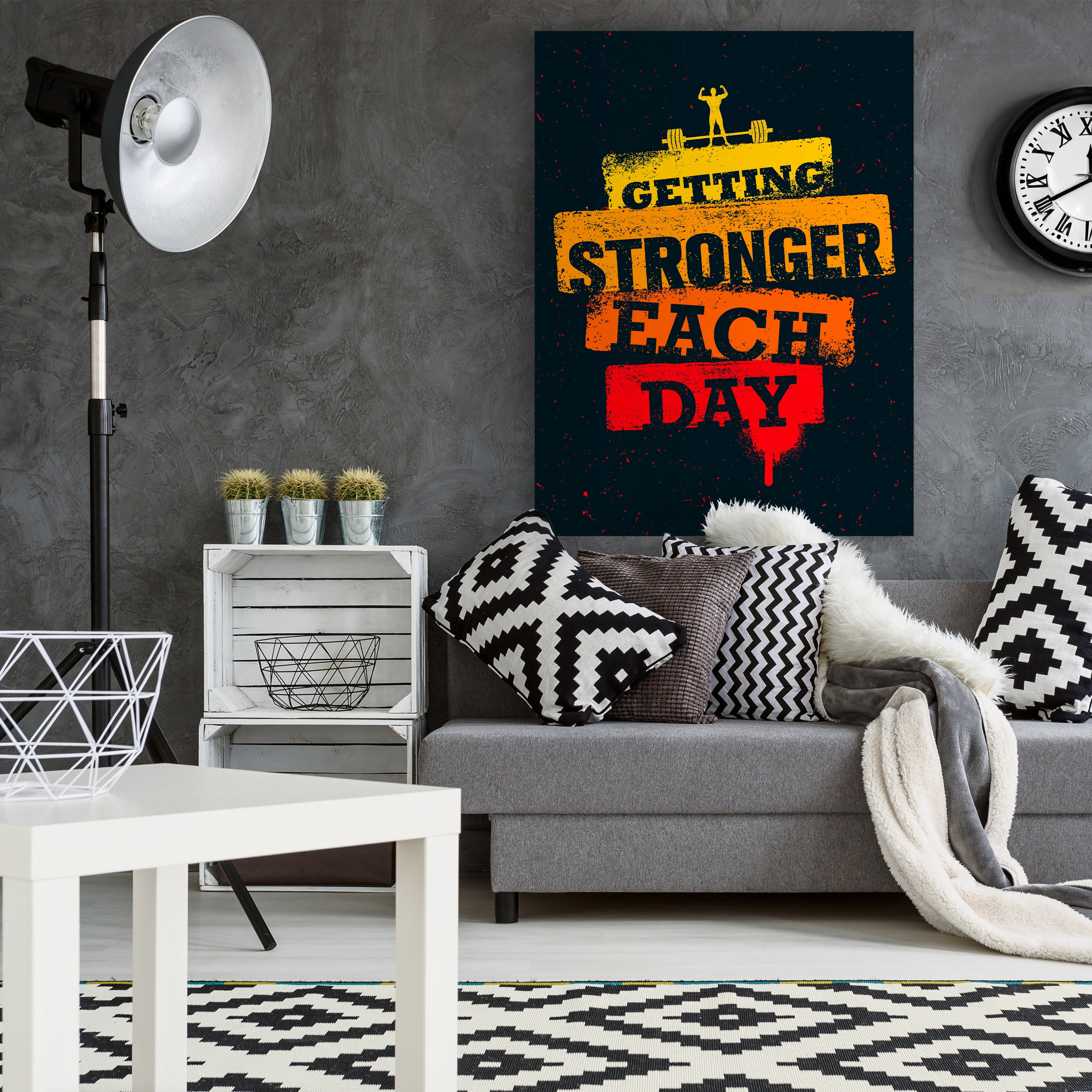 Leinwandbild Motivation, Hochformat, get stronger M0061 kaufen - Bild 2 Leinwandbild Motivation, Hochformat, get stronger M0061 kaufen - Bild 2