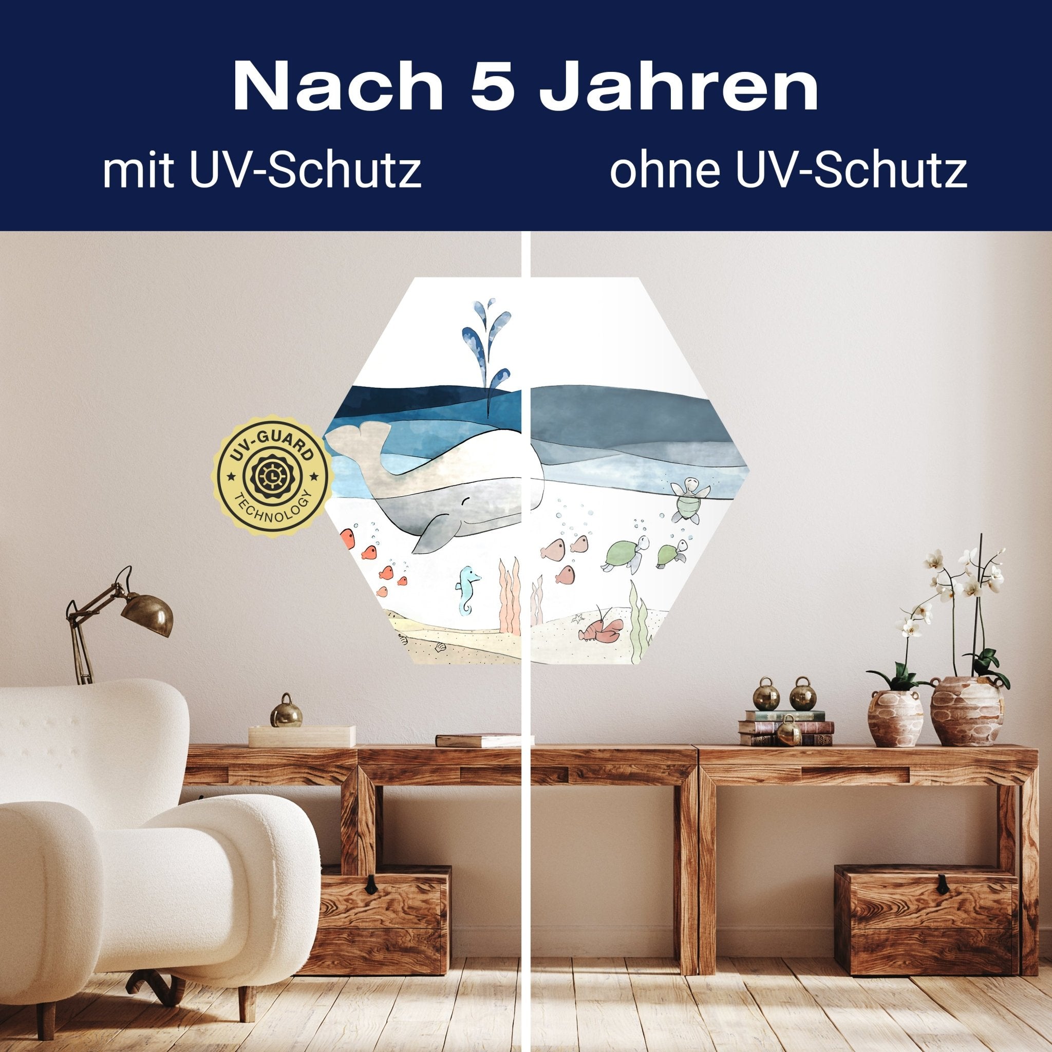 Hexagon-Fototapete Wal Schildkröte Meer M0063 - Bild 9 Hexagon-Fototapete Wal Schildkröte Meer M0063 - Bild 9