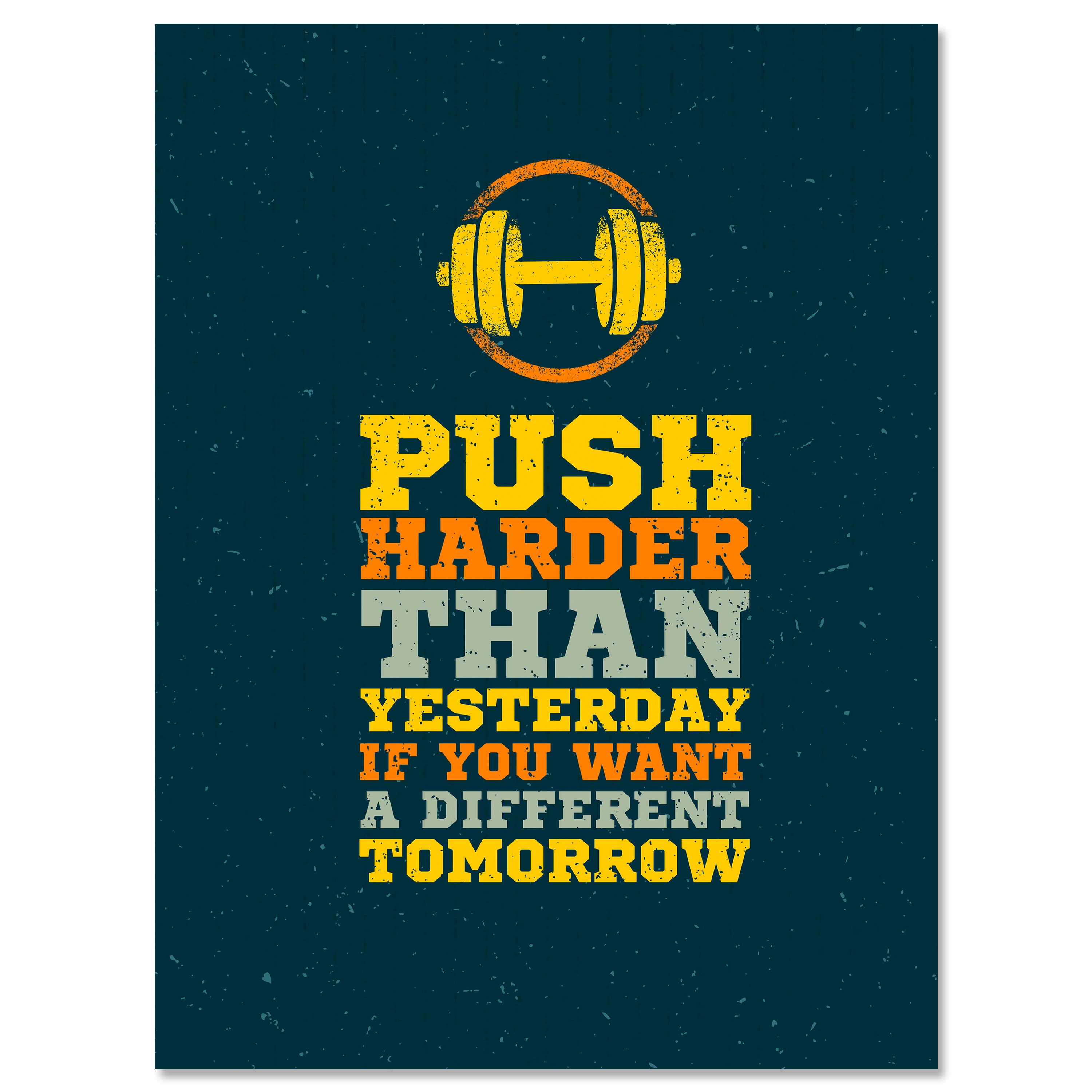 Leinwandbild Motivation, Hochformat, push harder M0063 kaufen - Bild 1 Leinwandbild Motivation, Hochformat, push harder M0063 kaufen - Bild 1