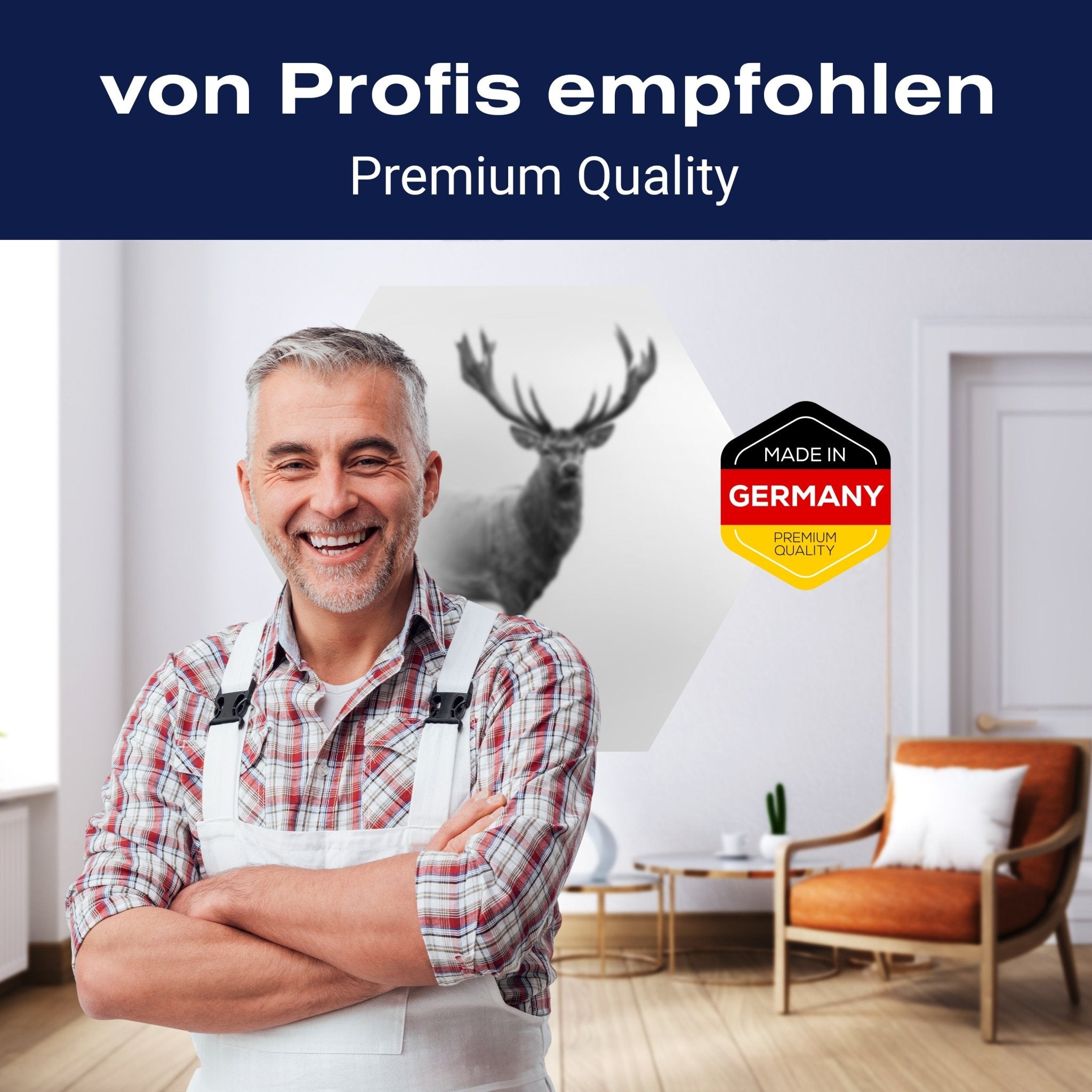 Hexagon-Fototapete Hirsch im Nebel M0064 - Bild 5 Hexagon-Fototapete Hirsch im Nebel M0064 - Bild 5