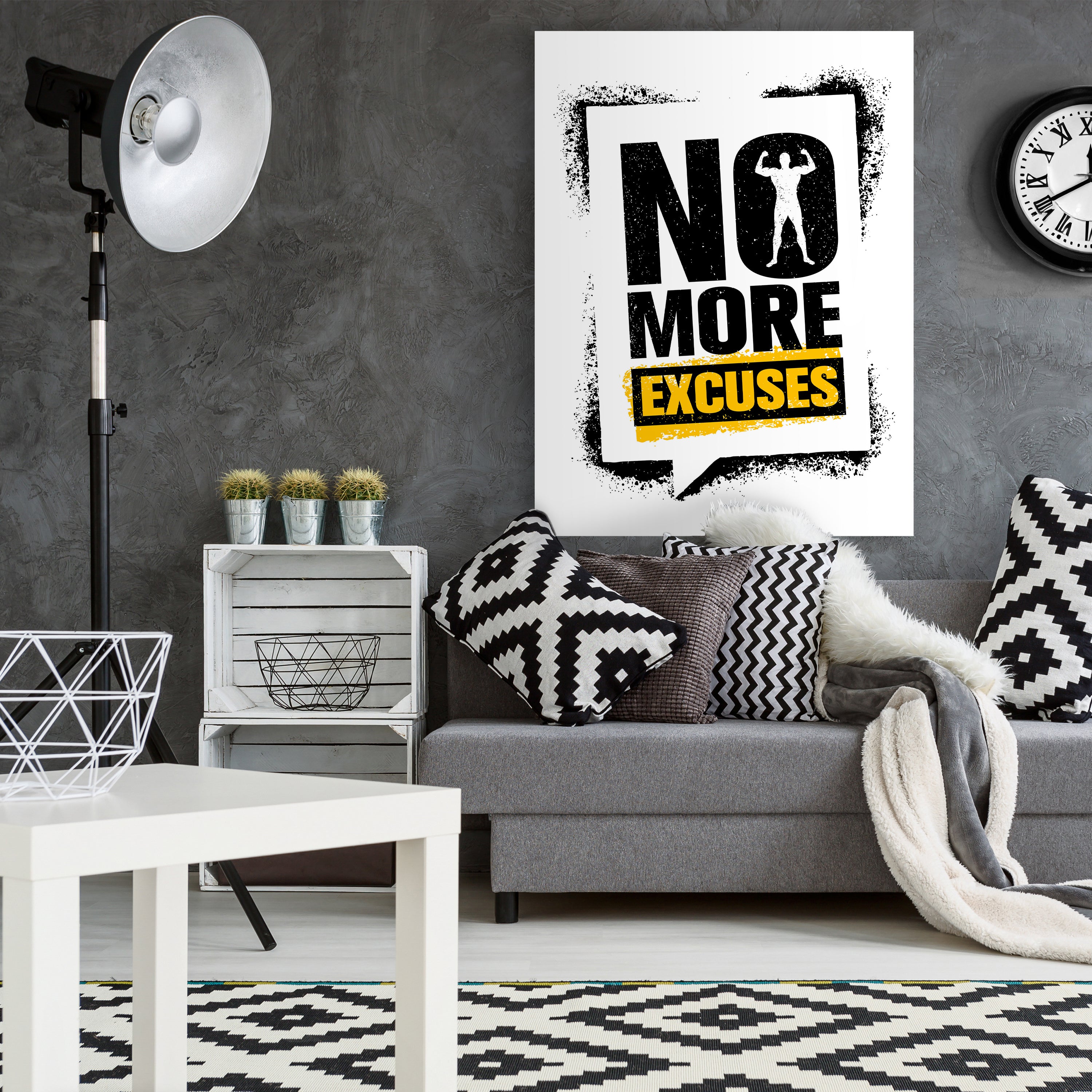 Leinwandbild Motivation, Hochformat, no more excuses M0065 kaufen - Bild 2 Leinwandbild Motivation, Hochformat, no more excuses M0065 kaufen - Bild 2