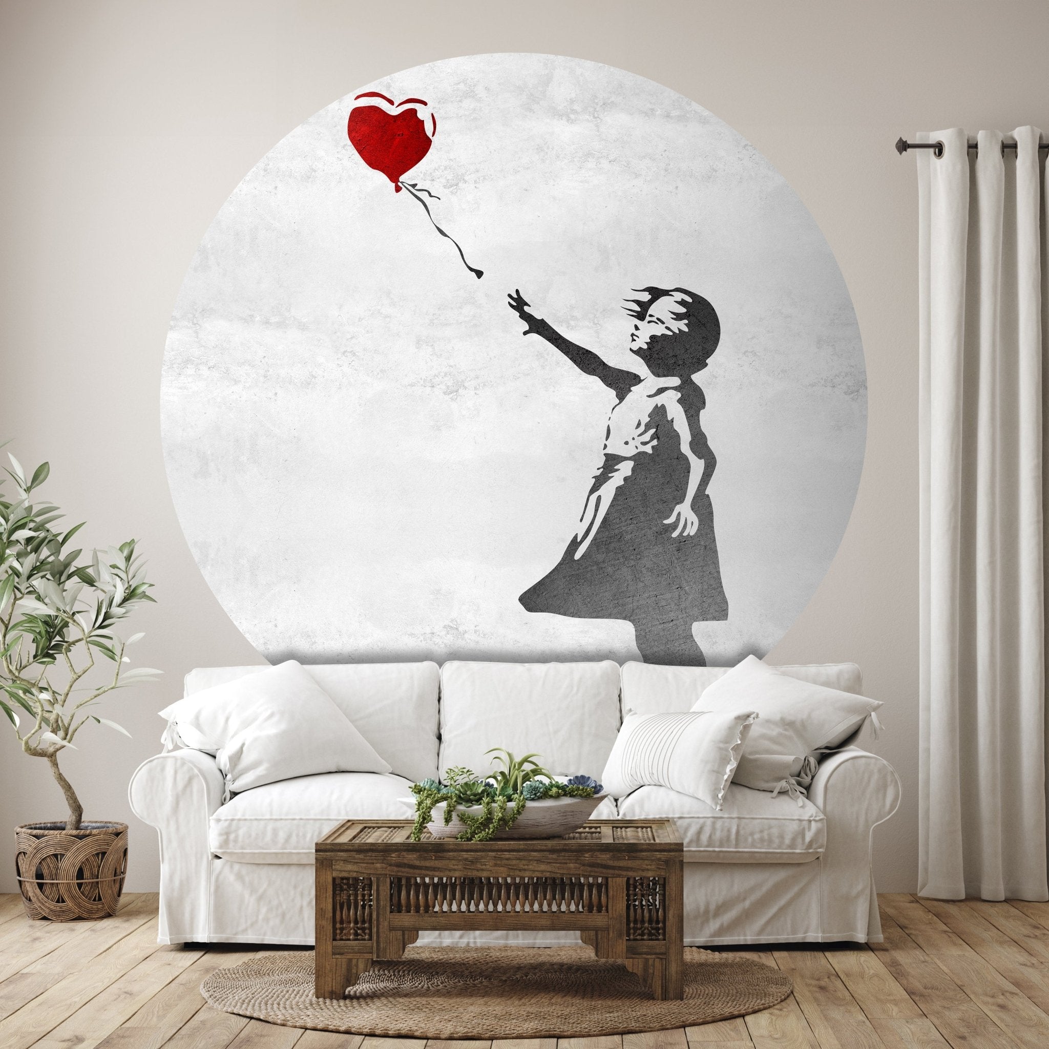 Runde Fototapete Banksy Street Art M0065 - Bild 1 Runde Fototapete Banksy Street Art M0065 - Bild 1