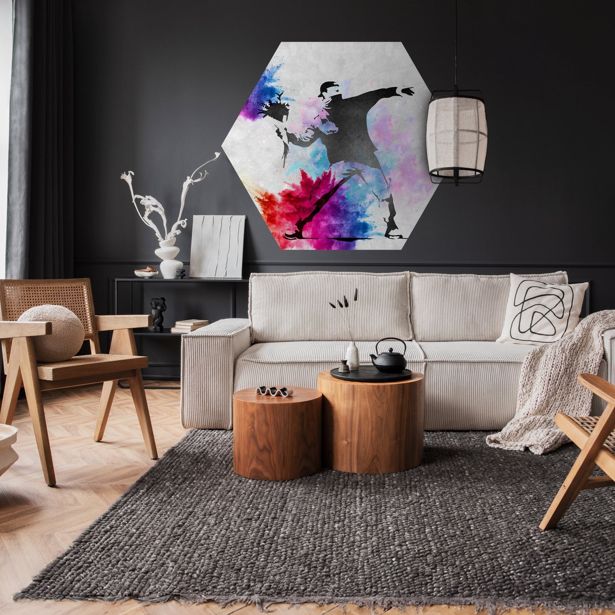 Hexagon-Fototapete Banksy Street Art M0066 - Bild 2 Hexagon-Fototapete Banksy Street Art M0066 - Bild 2