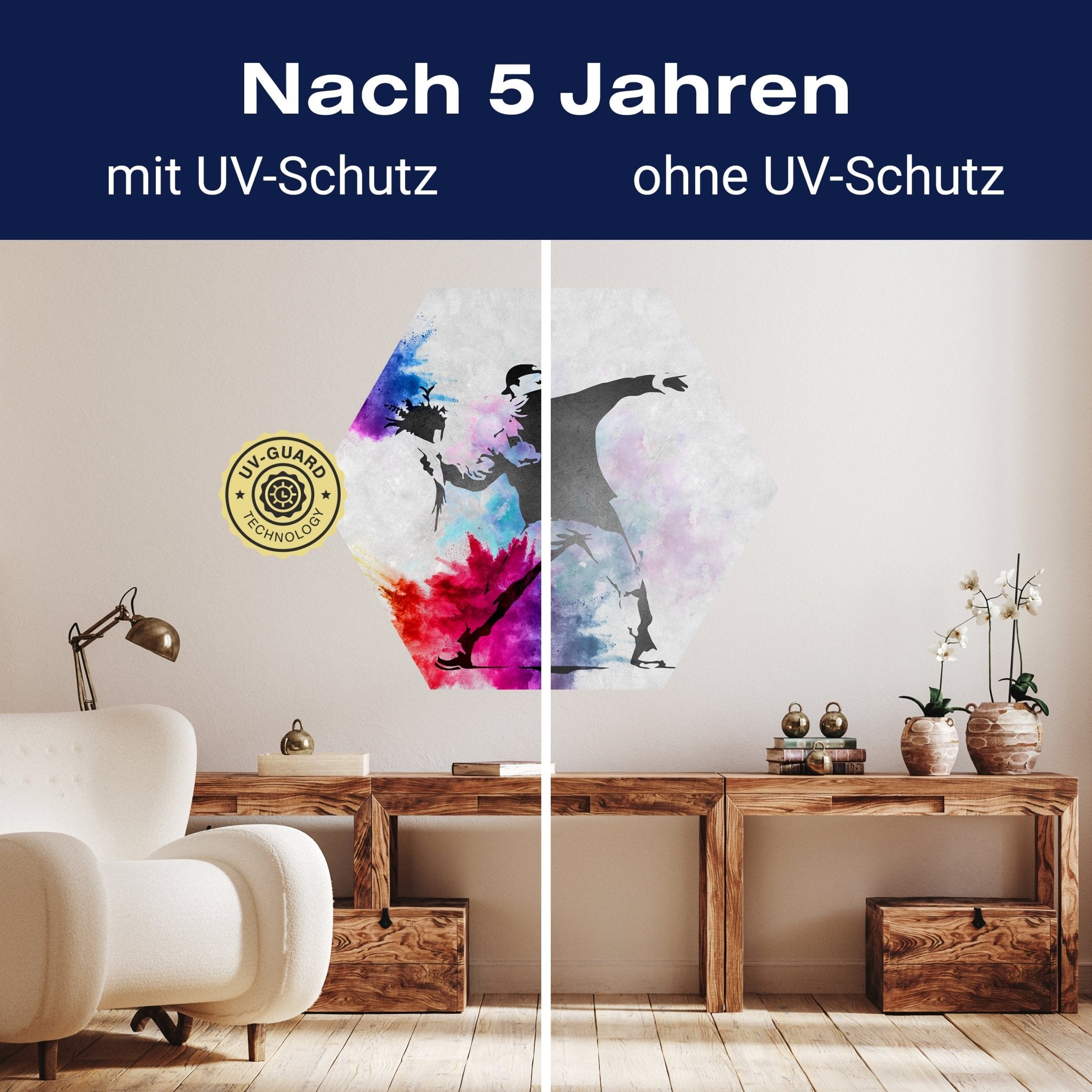 Hexagon-Fototapete Banksy Street Art M0066 - Bild 9 Hexagon-Fototapete Banksy Street Art M0066 - Bild 9