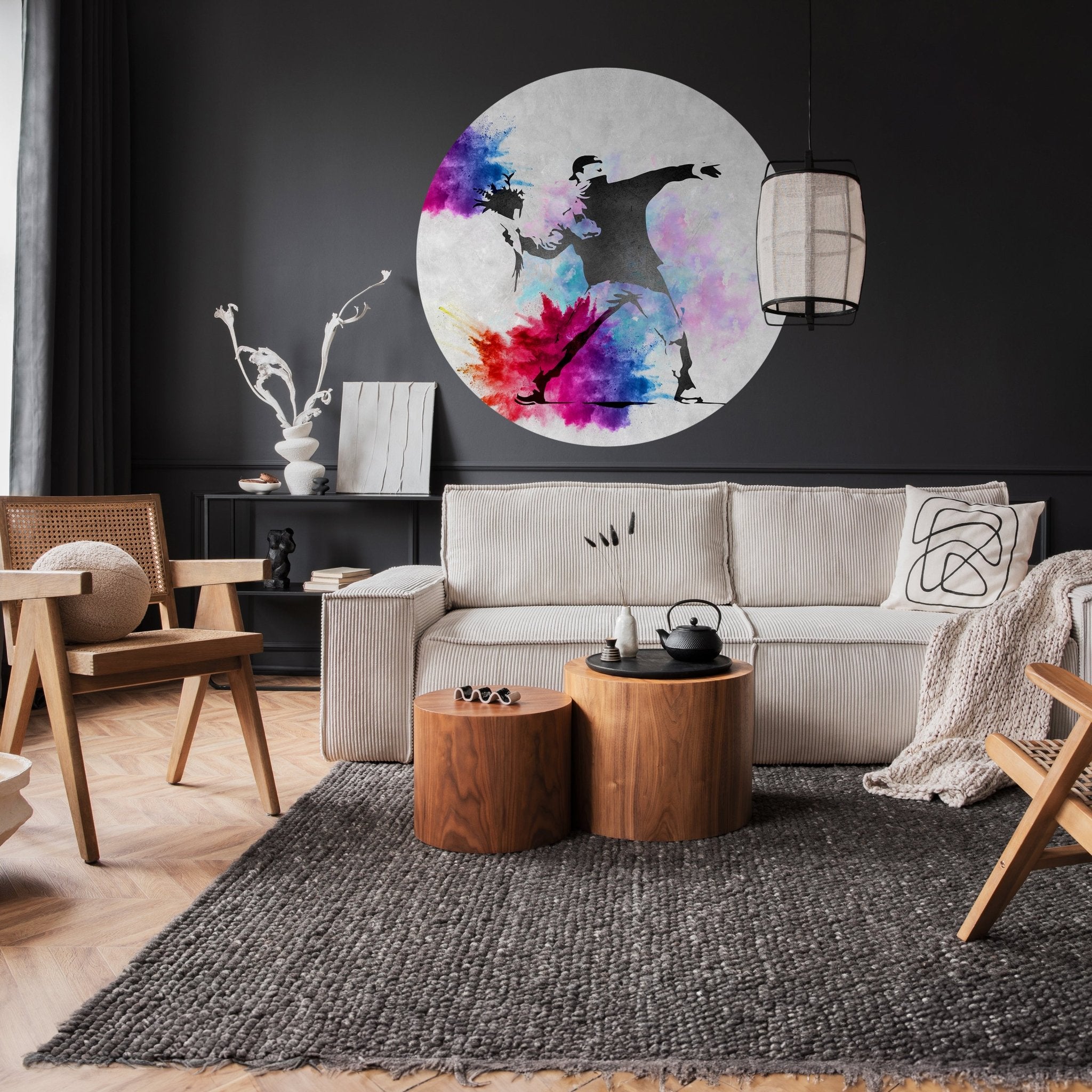 Runde Fototapete Banksy Street Art M0066 - Bild 2 Runde Fototapete Banksy Street Art M0066 - Bild 2