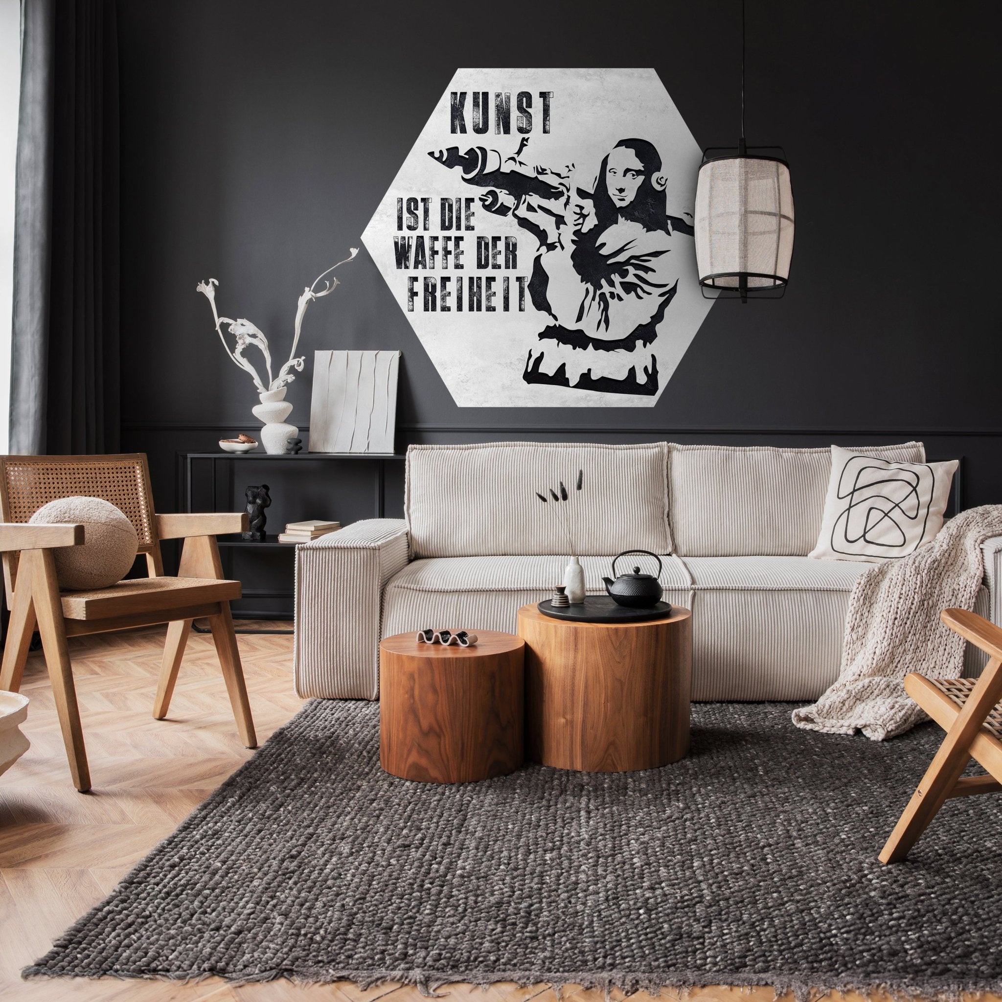 Hexagon-Fototapete Banksy Street Art M0067 - Bild 2 Hexagon-Fototapete Banksy Street Art M0067 - Bild 2