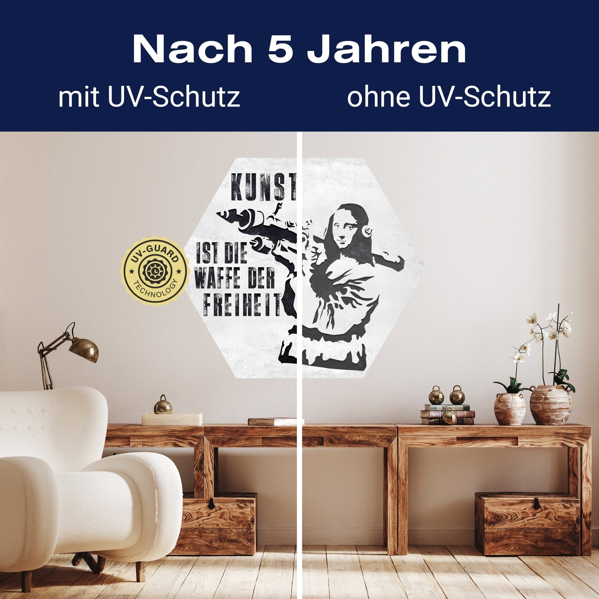 Hexagon-Fototapete Banksy Street Art M0067 - Bild 9 Hexagon-Fototapete Banksy Street Art M0067 - Bild 9