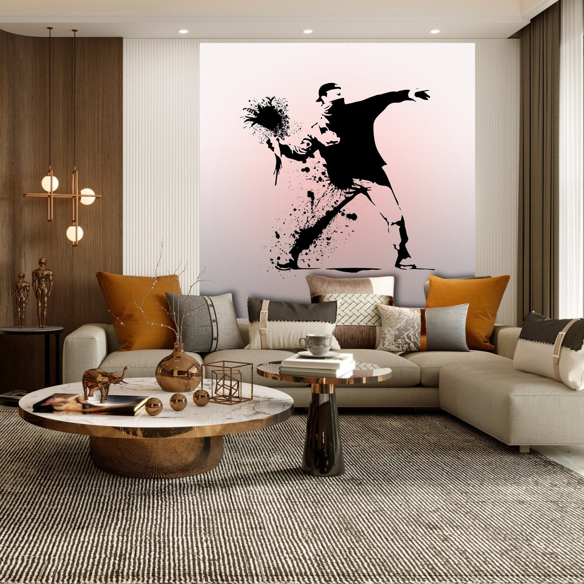 Quadratische Fototapete Banksy Street Art M0068 - Bild 3 Quadratische Fototapete Banksy Street Art M0068 - Bild 3