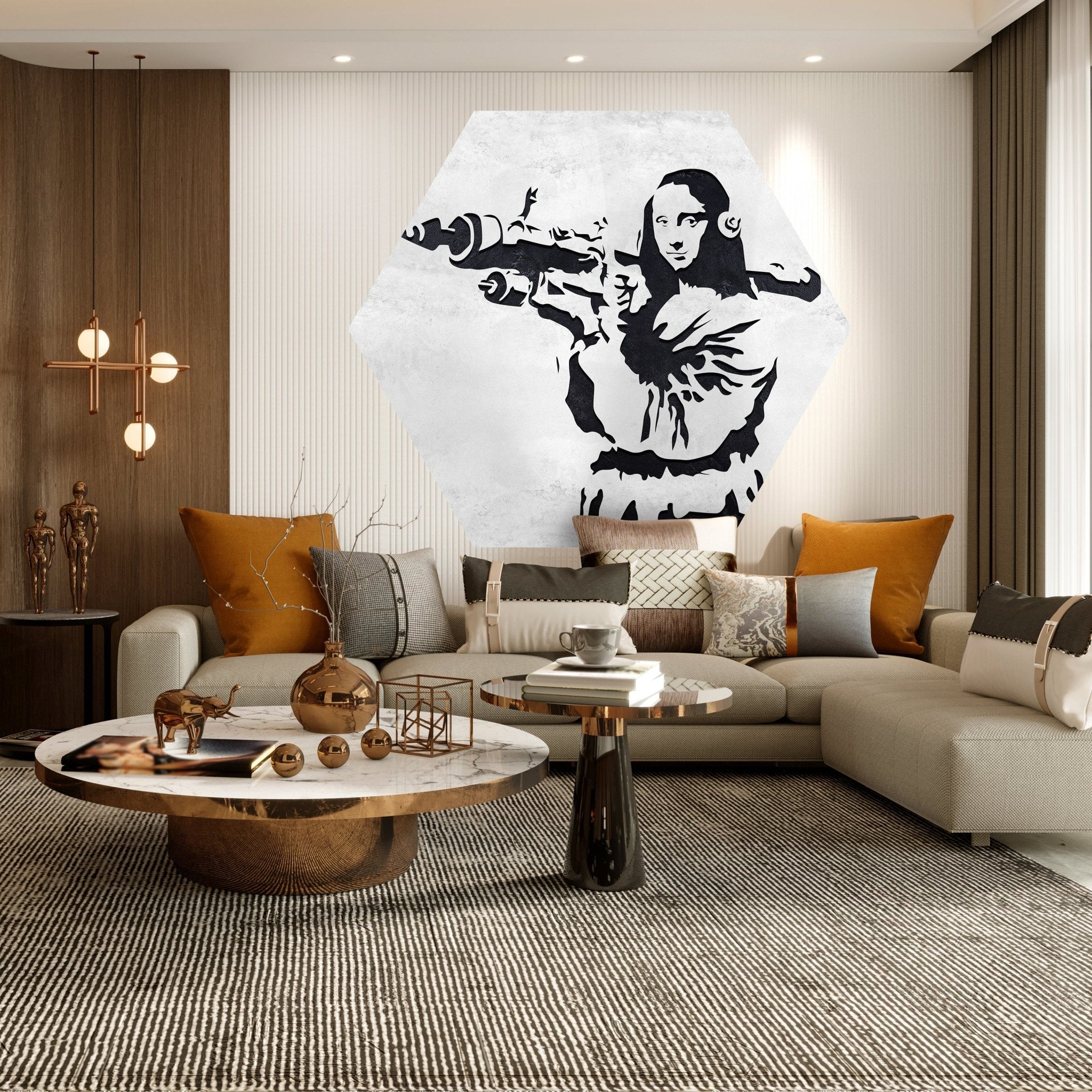 Hexagon-Fototapete Banksy Street Art M0069 - Bild 3 Hexagon-Fototapete Banksy Street Art M0069 - Bild 3