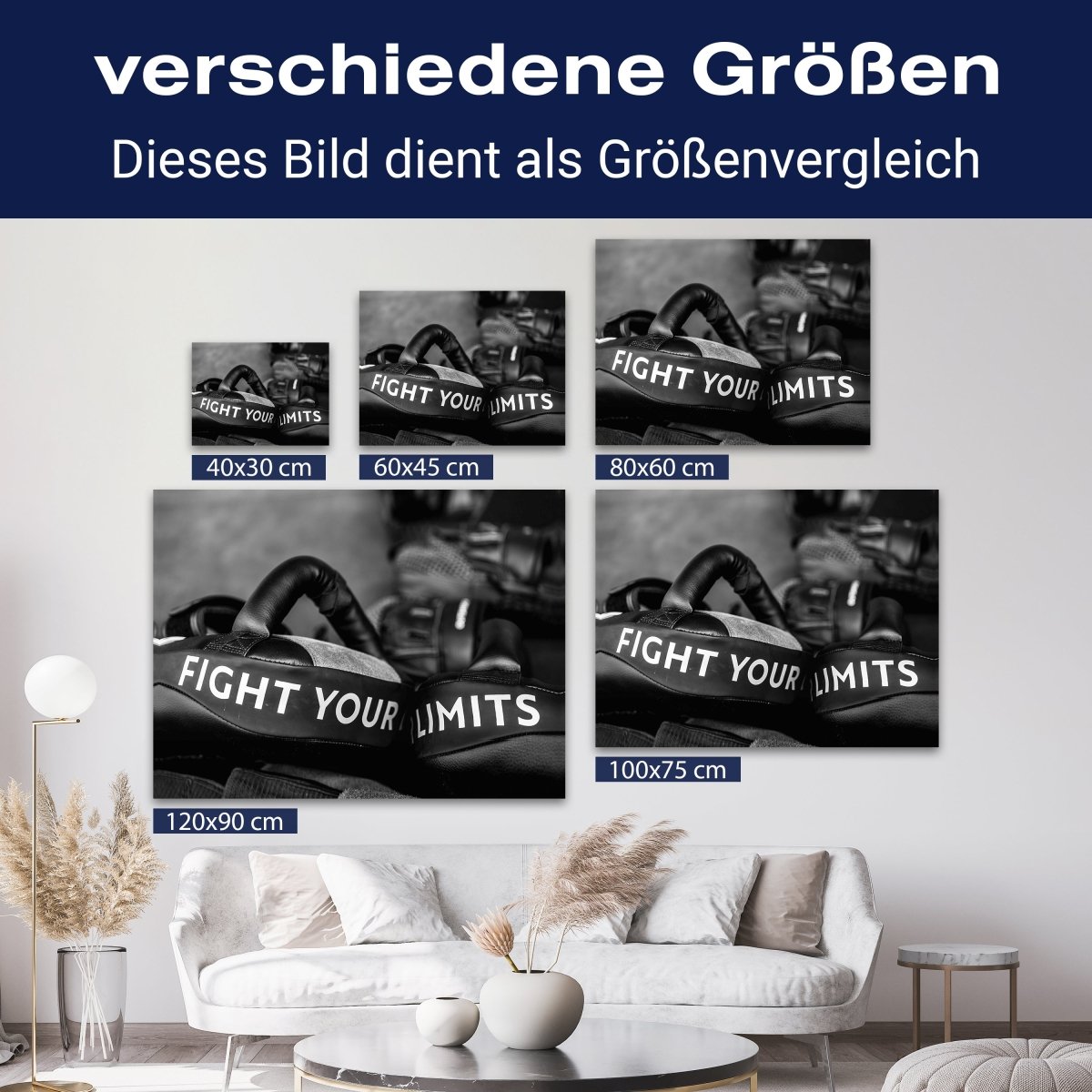 Leinwandbild Motivation, Querformat, fight limits M0069 kaufen - Bild 8 Leinwandbild Motivation, Querformat, fight limits M0069 kaufen - Bild 8