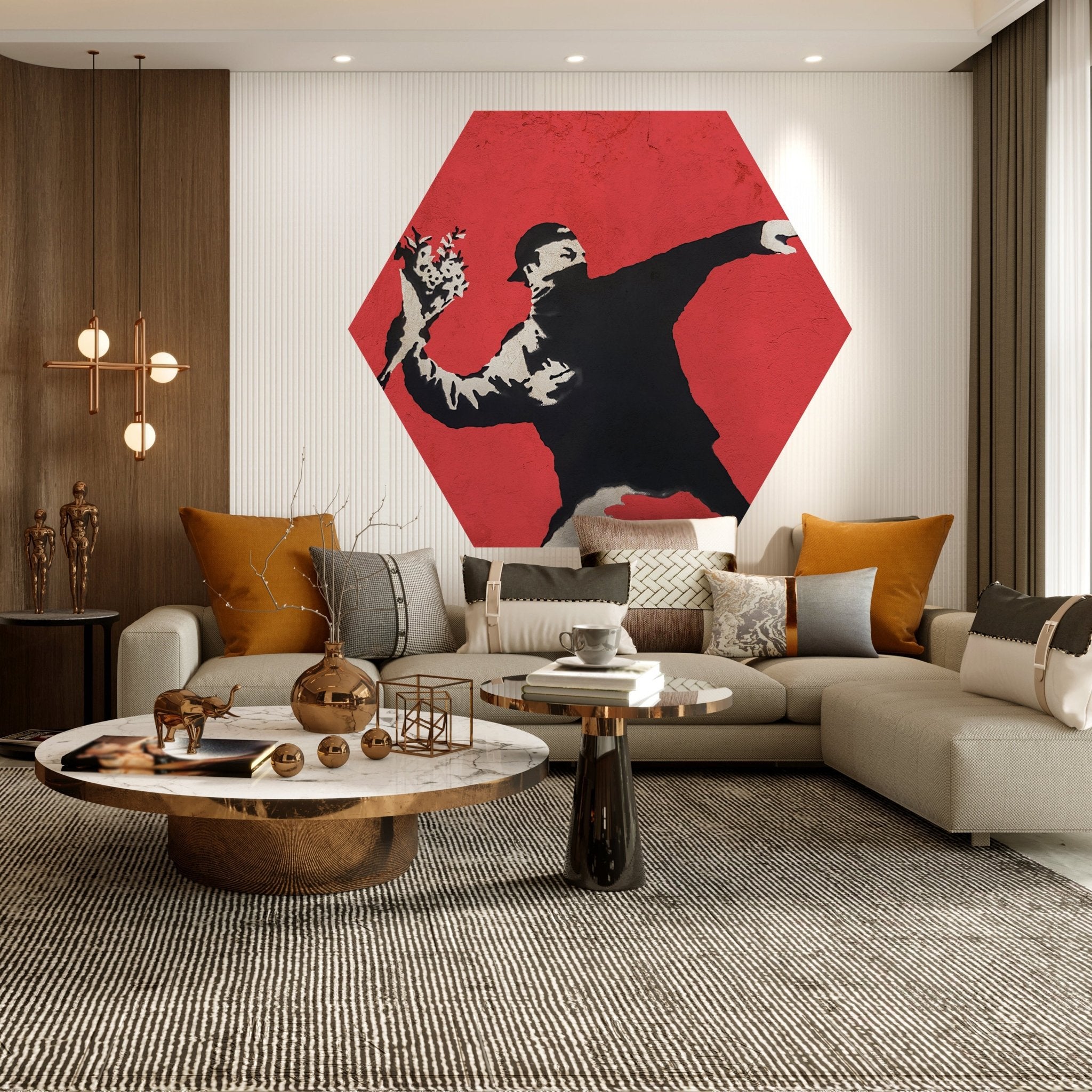 Hexagon-Fototapete Banksy Street Art M0070 - Bild 3 Hexagon-Fototapete Banksy Street Art M0070 - Bild 3