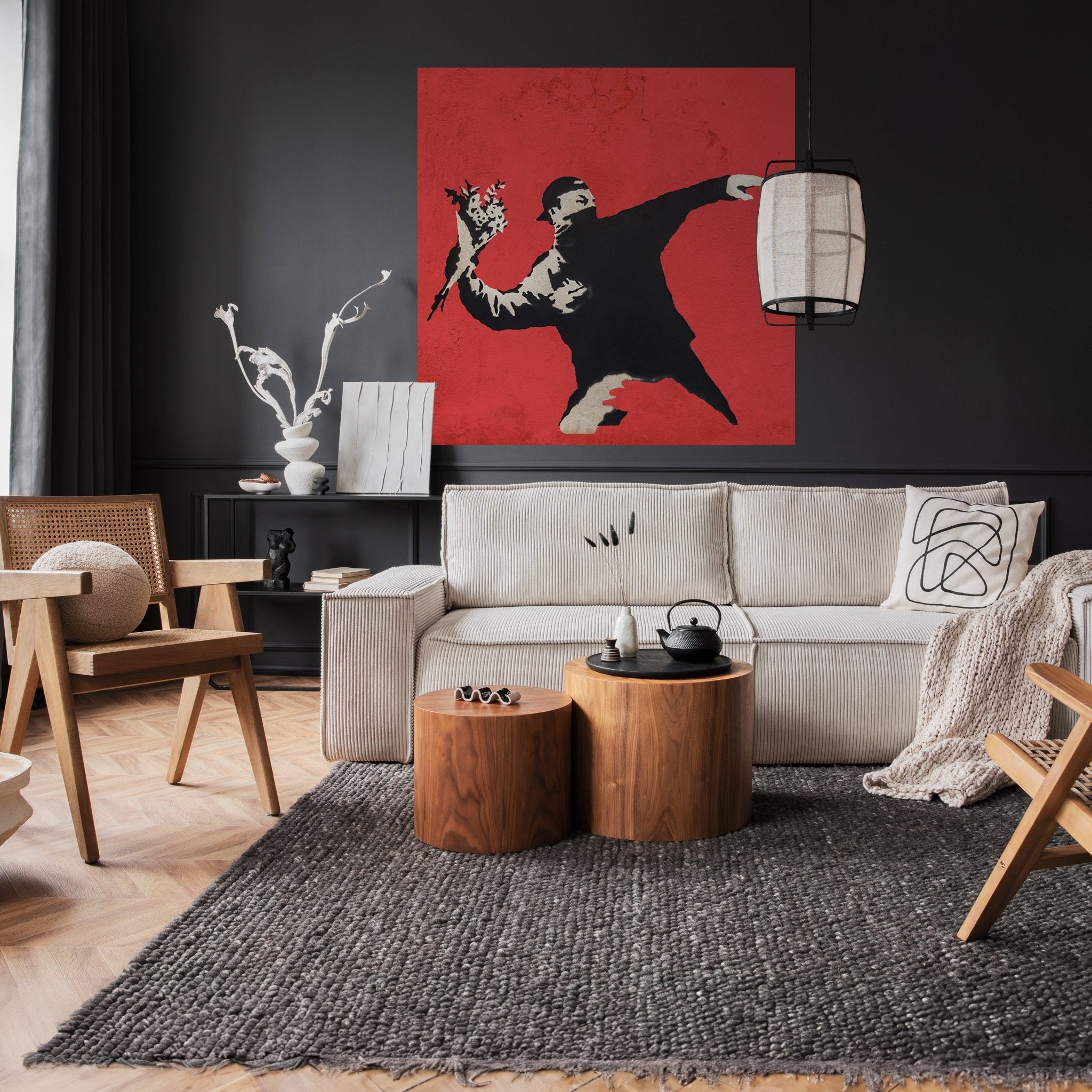 Quadratische Fototapete Banksy Street Art M0070 - Bild 2 Quadratische Fototapete Banksy Street Art M0070 - Bild 2