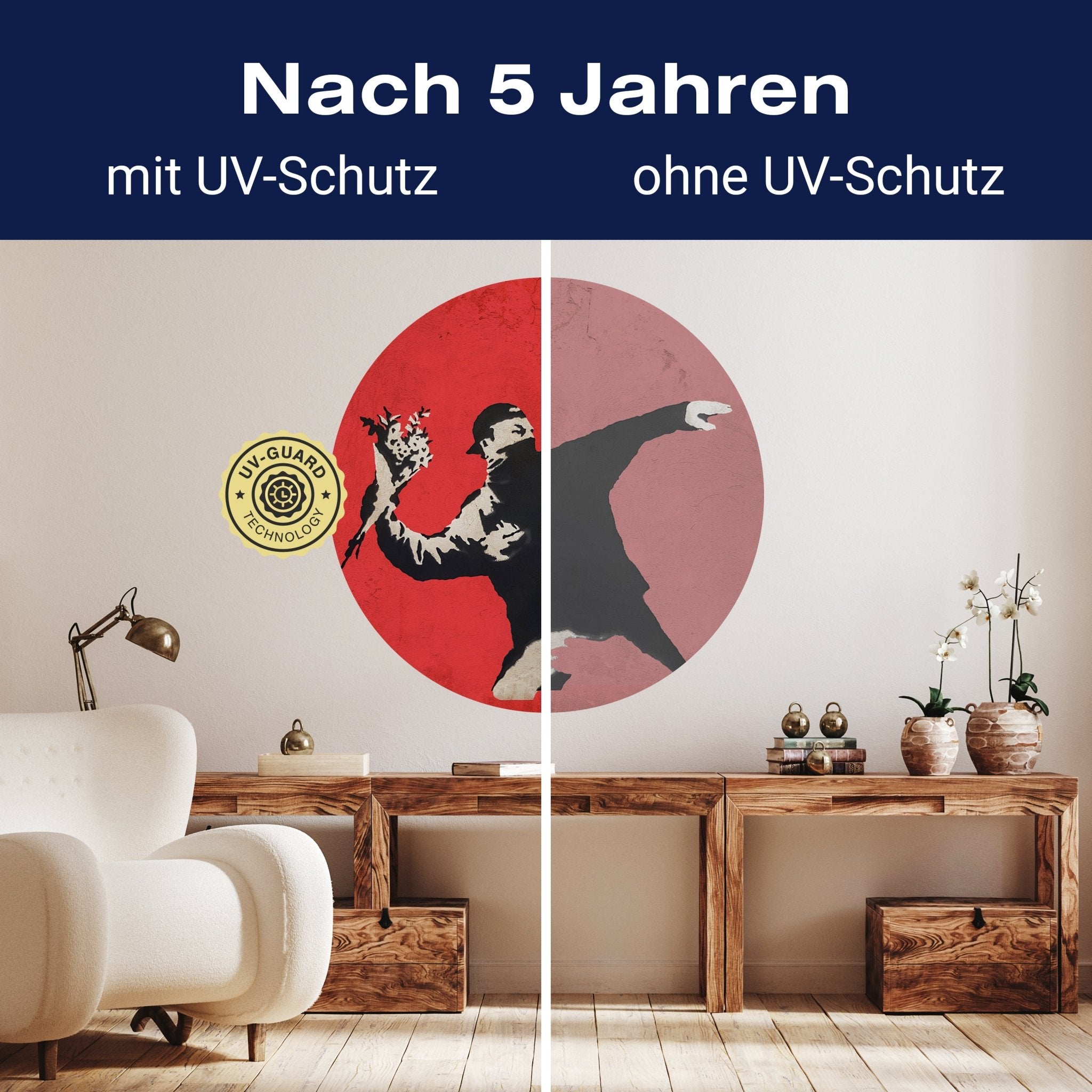 Runde Fototapete Banksy Street Art M0070 - Bild 9 Runde Fototapete Banksy Street Art M0070 - Bild 9