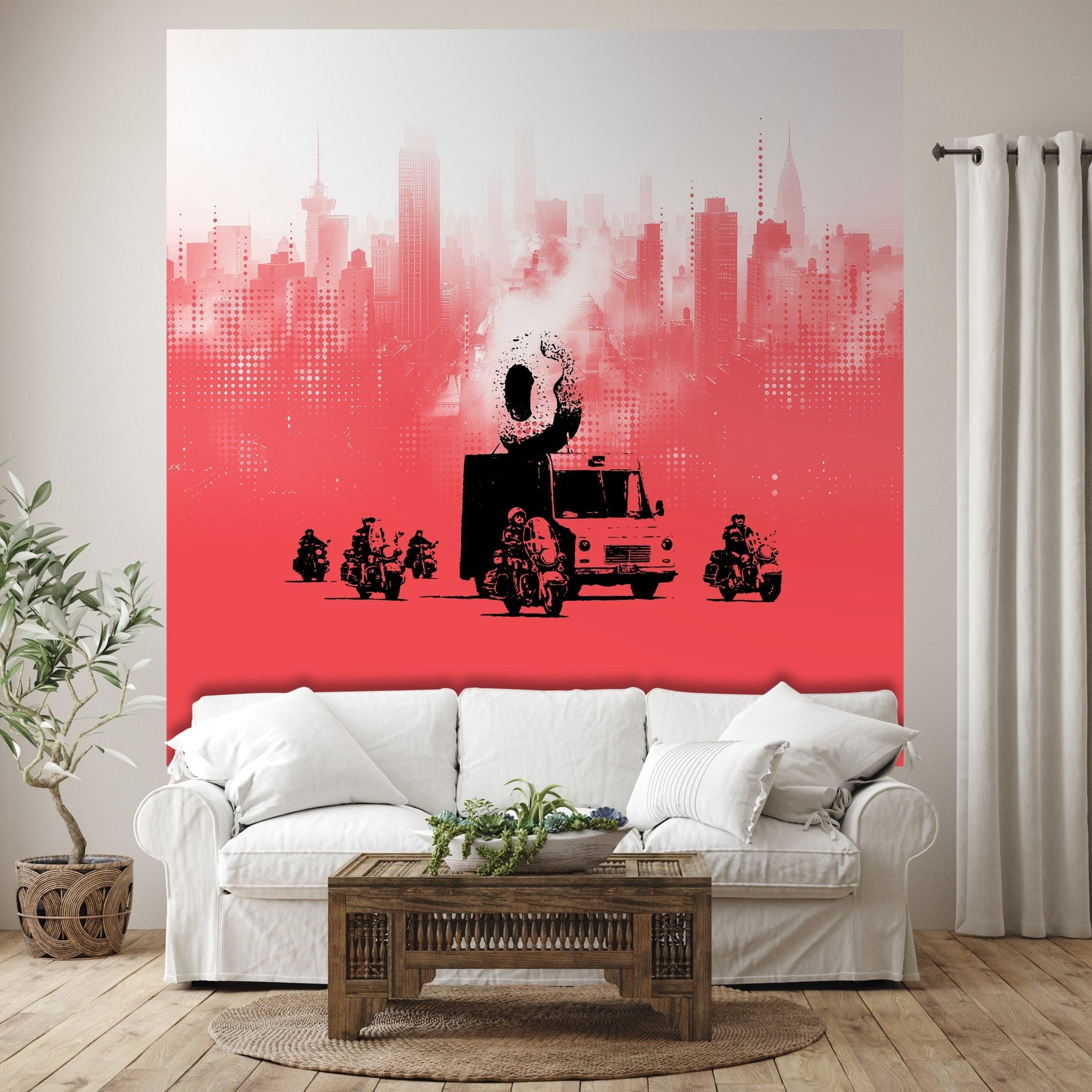 Quadratische Fototapete Banksy Street Art M0071 - Bild 1 Quadratische Fototapete Banksy Street Art M0071 - Bild 1