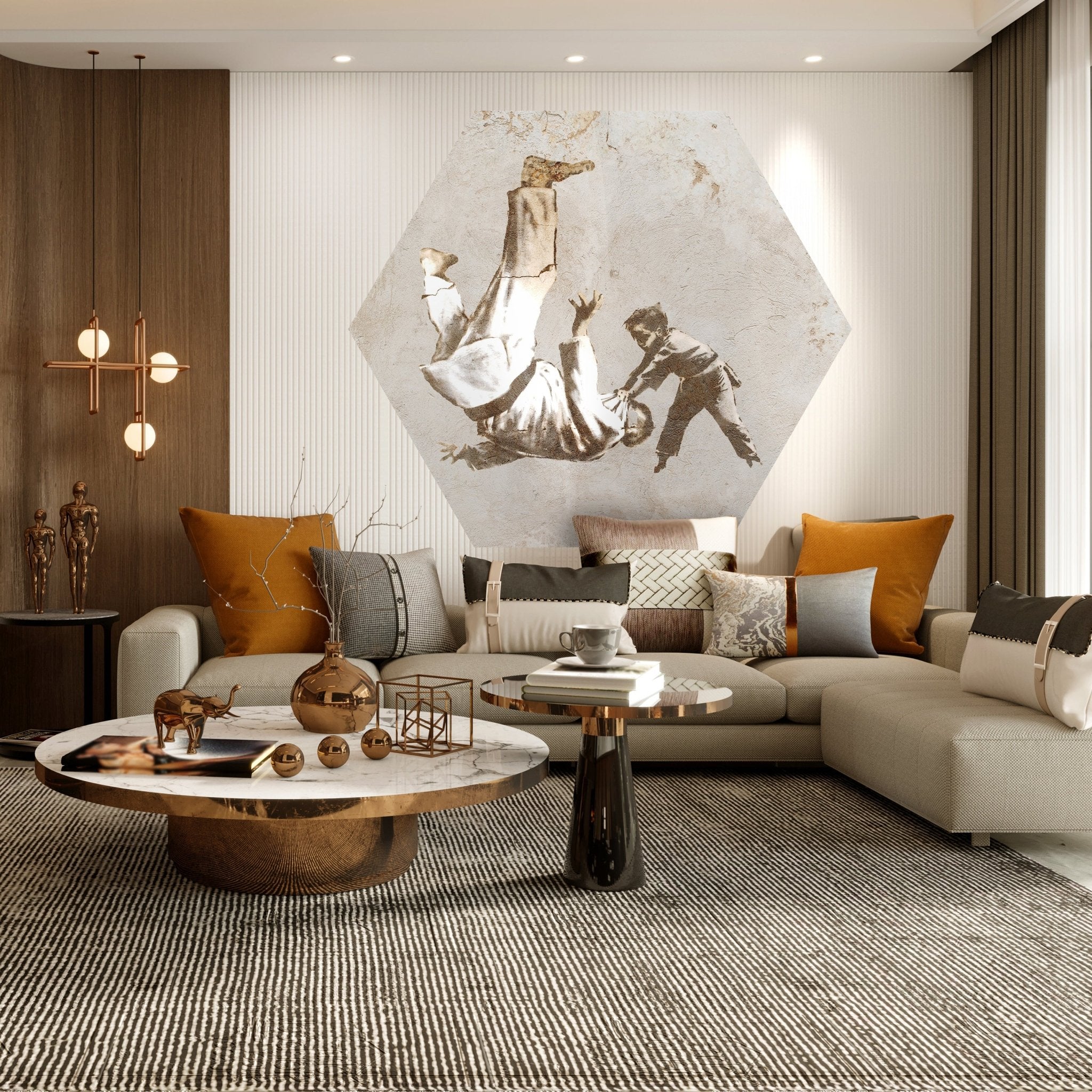 Hexagon-Fototapete Banksy M0072 - Bild 3 Hexagon-Fototapete Banksy M0072 - Bild 3