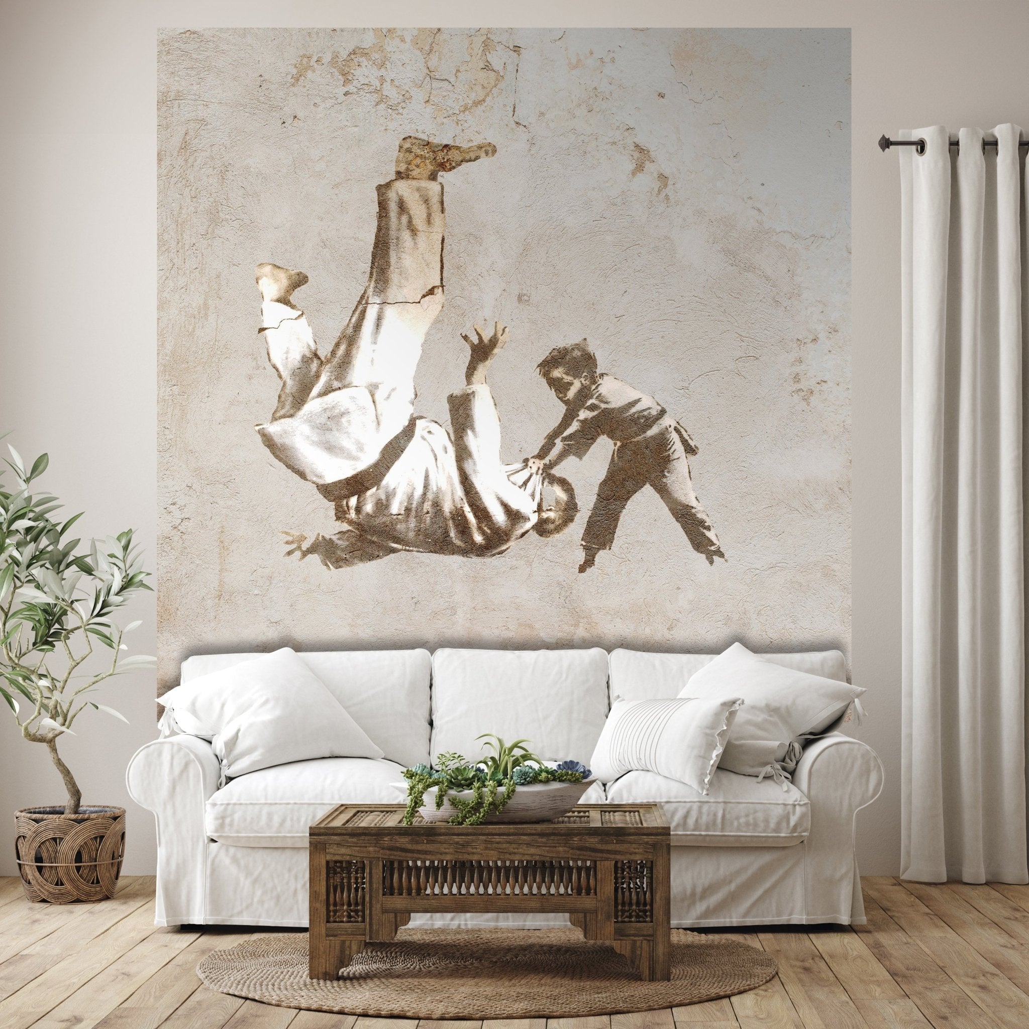 Quadratische Fototapete Banksy M0072 - Bild 1 Quadratische Fototapete Banksy M0072 - Bild 1