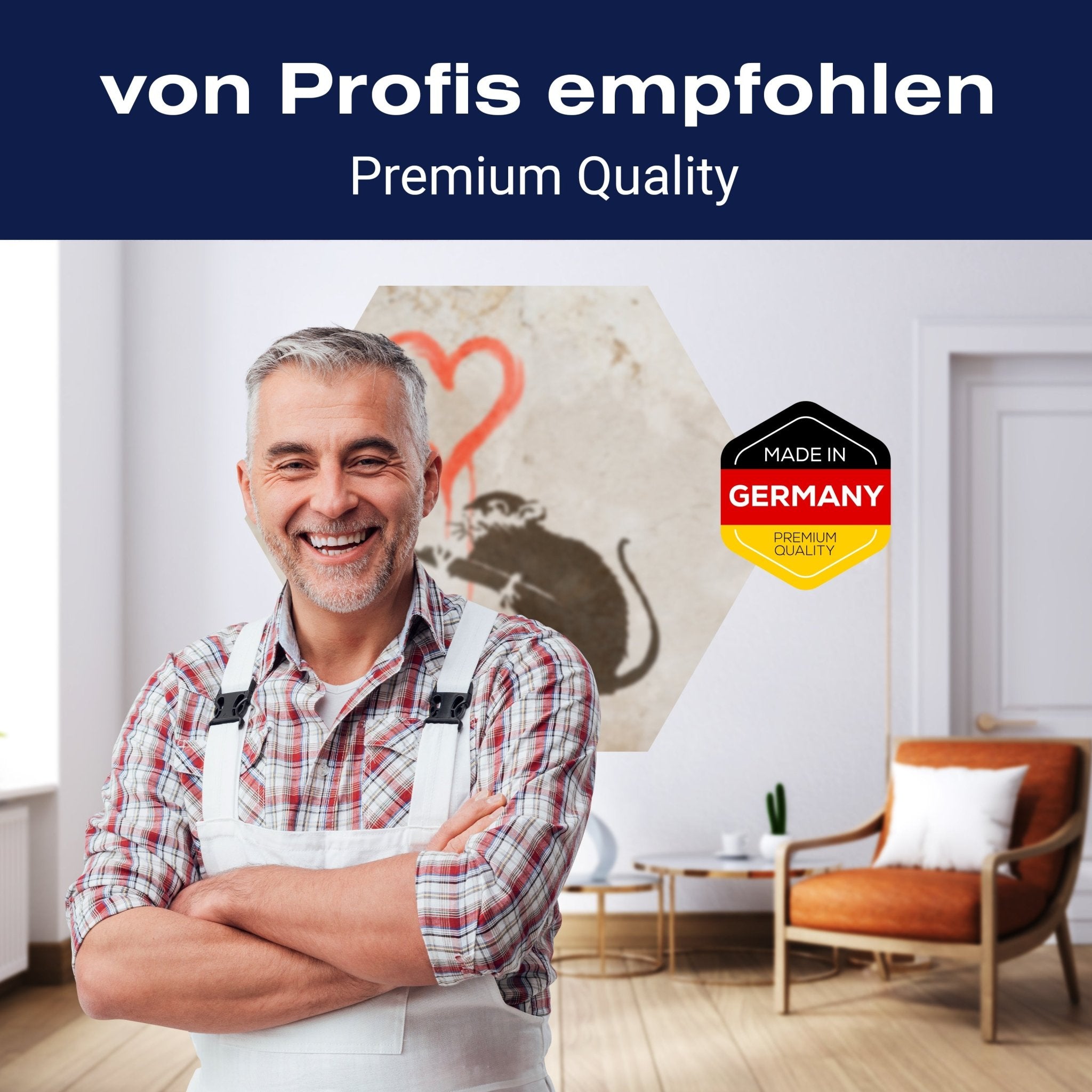 Hexagon-Fototapete Banksy Street Art M0073 - Bild 5 Hexagon-Fototapete Banksy Street Art M0073 - Bild 5