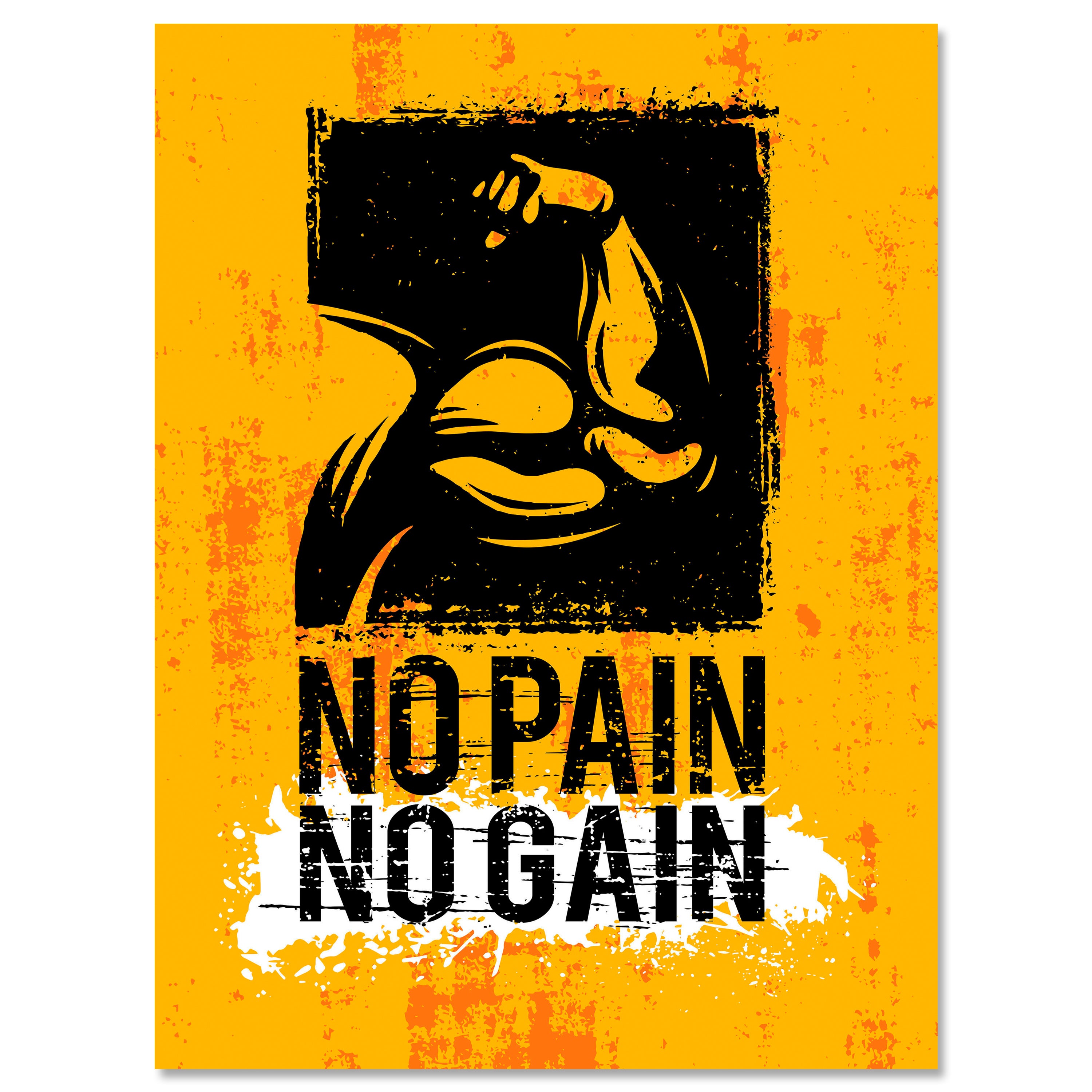 Leinwandbild Motivation, Hochformat, Pain & Gain M0073 kaufen - Bild 1 Leinwandbild Motivation, Hochformat, Pain & Gain M0073 kaufen - Bild 1