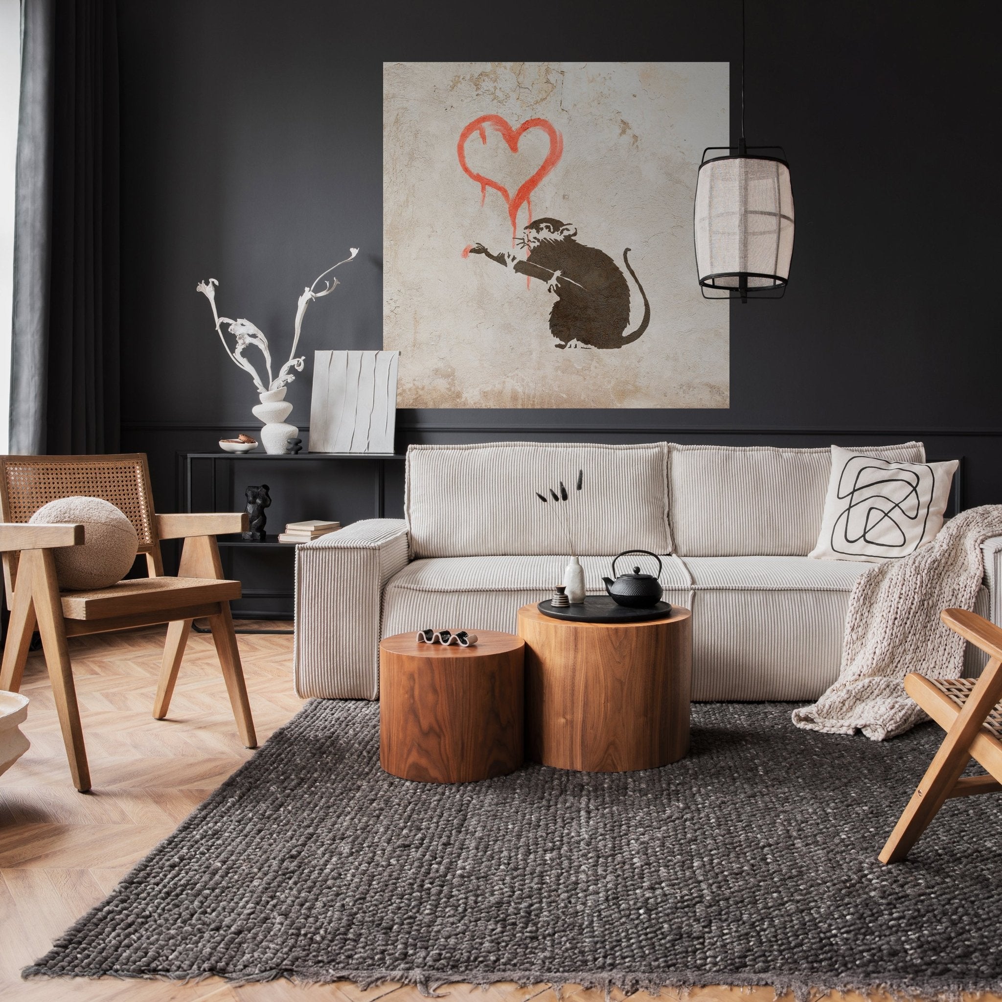 Quadratische Fototapete Banksy Street Art M0073 - Bild 2 Quadratische Fototapete Banksy Street Art M0073 - Bild 2