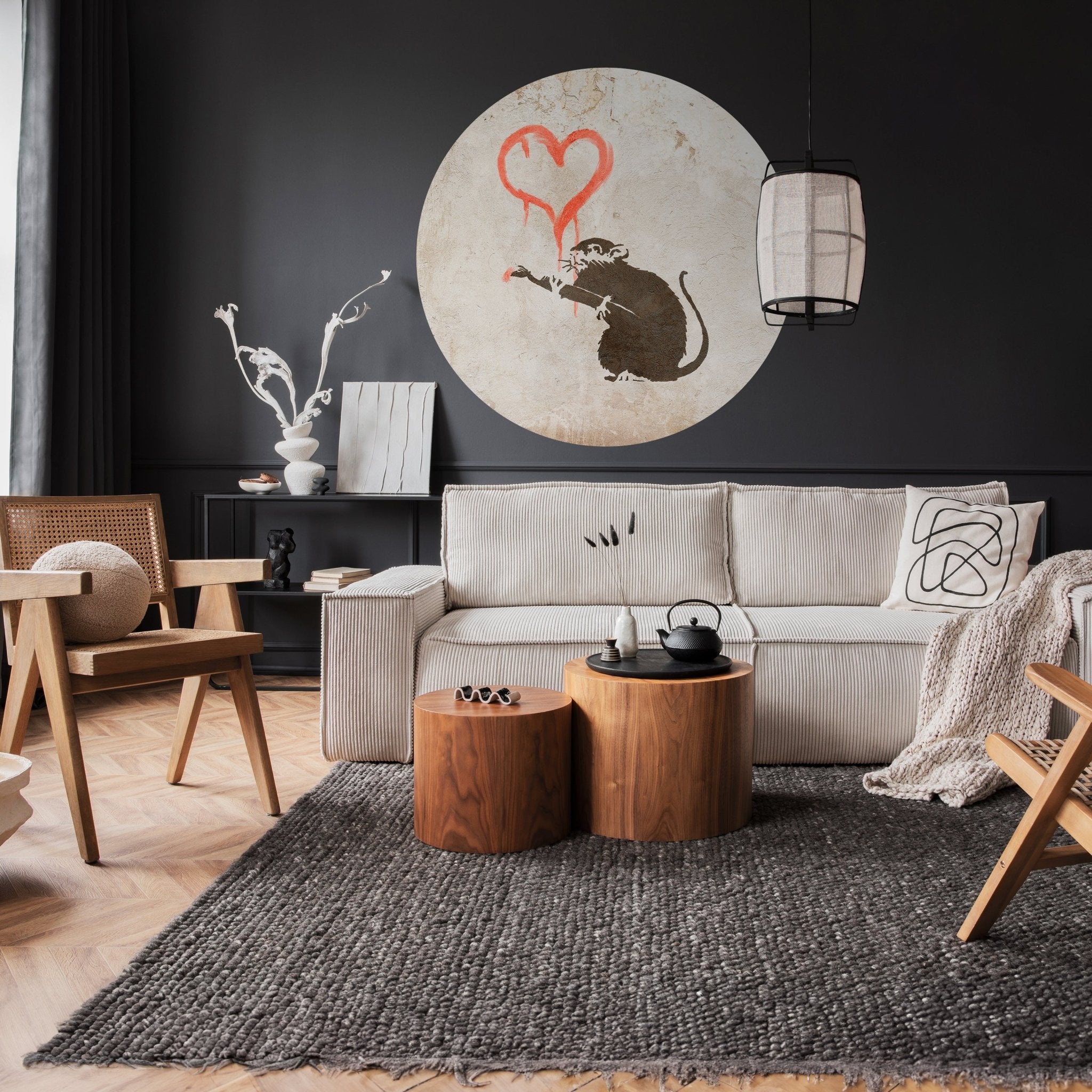 Runde Fototapete Banksy Street Art M0073 - Bild 2 Runde Fototapete Banksy Street Art M0073 - Bild 2