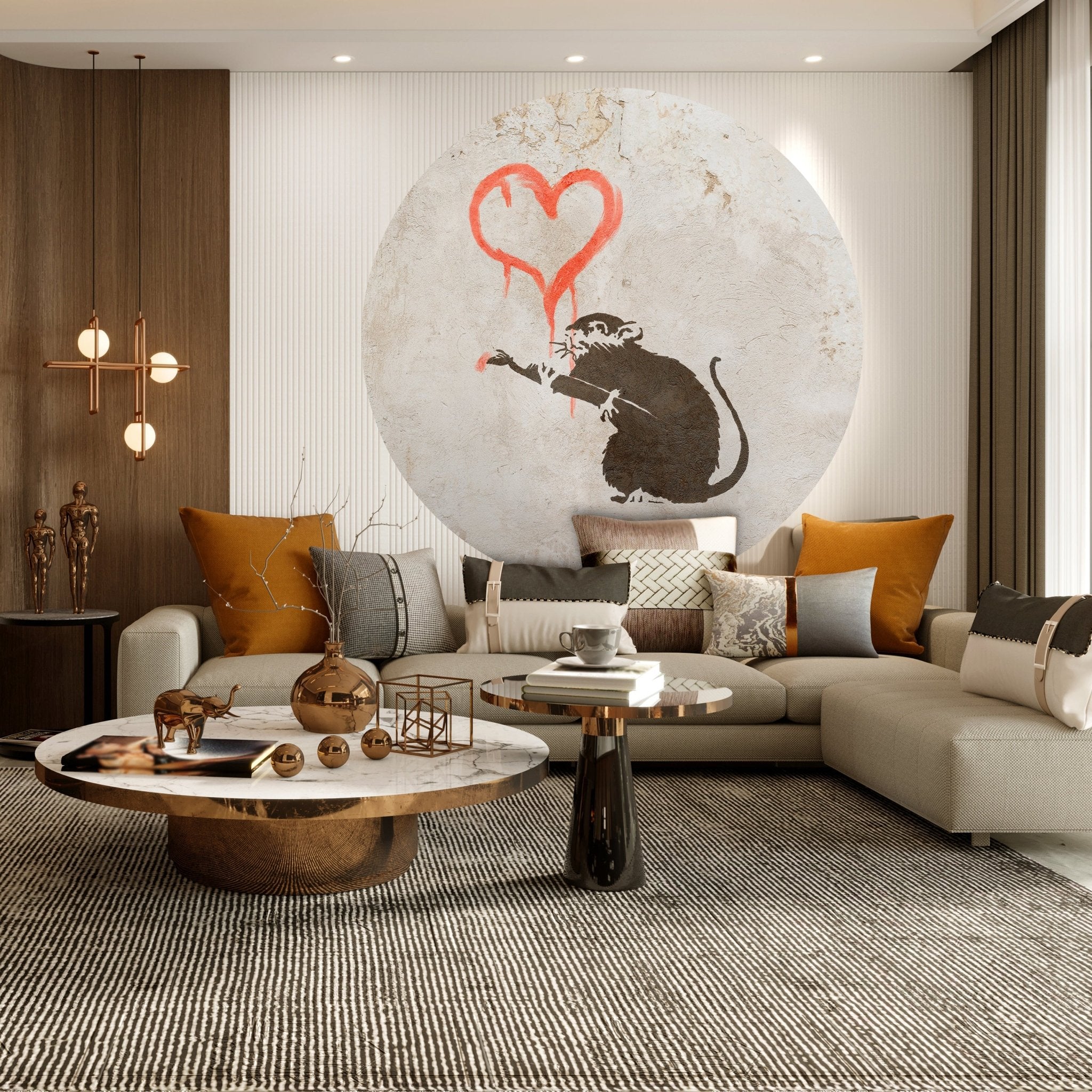 Runde Fototapete Banksy Street Art M0073 - Bild 3 Runde Fototapete Banksy Street Art M0073 - Bild 3