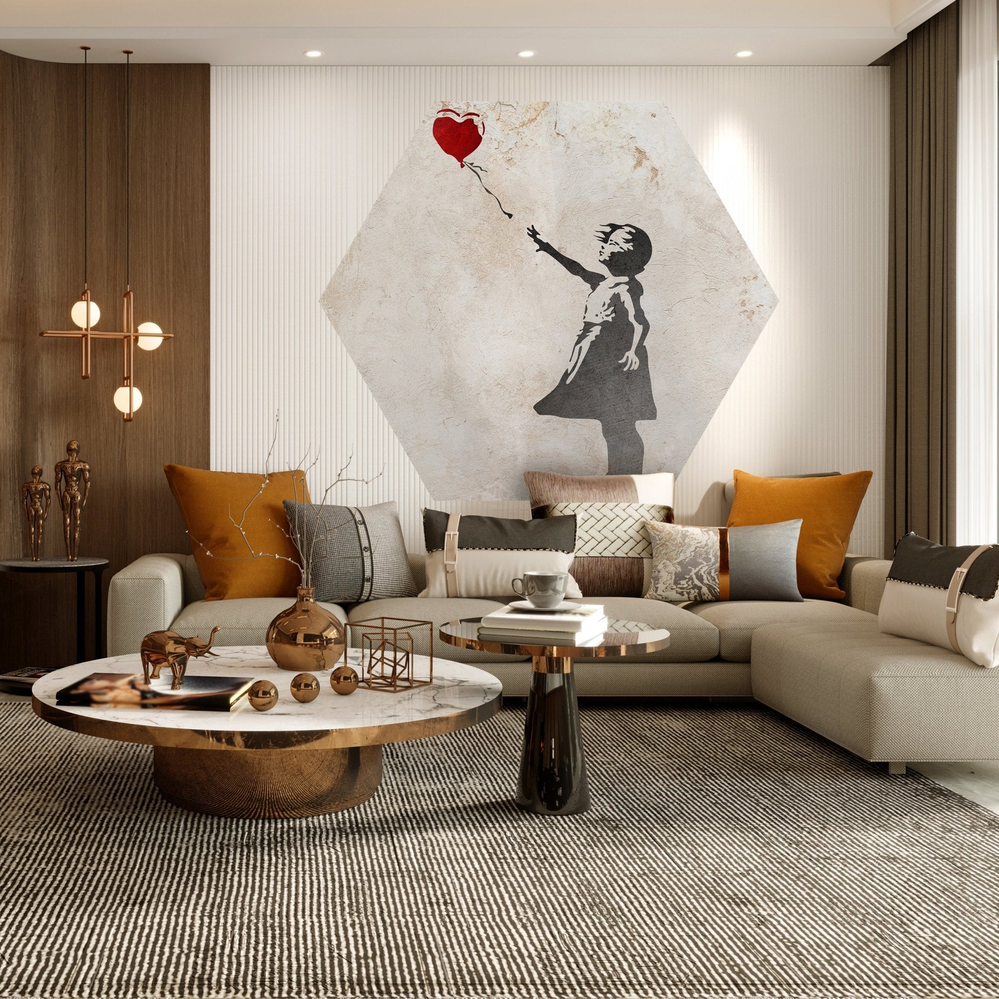 Hexagon-Fototapete Banksy Street Art M0074 - Bild 3 Hexagon-Fototapete Banksy Street Art M0074 - Bild 3