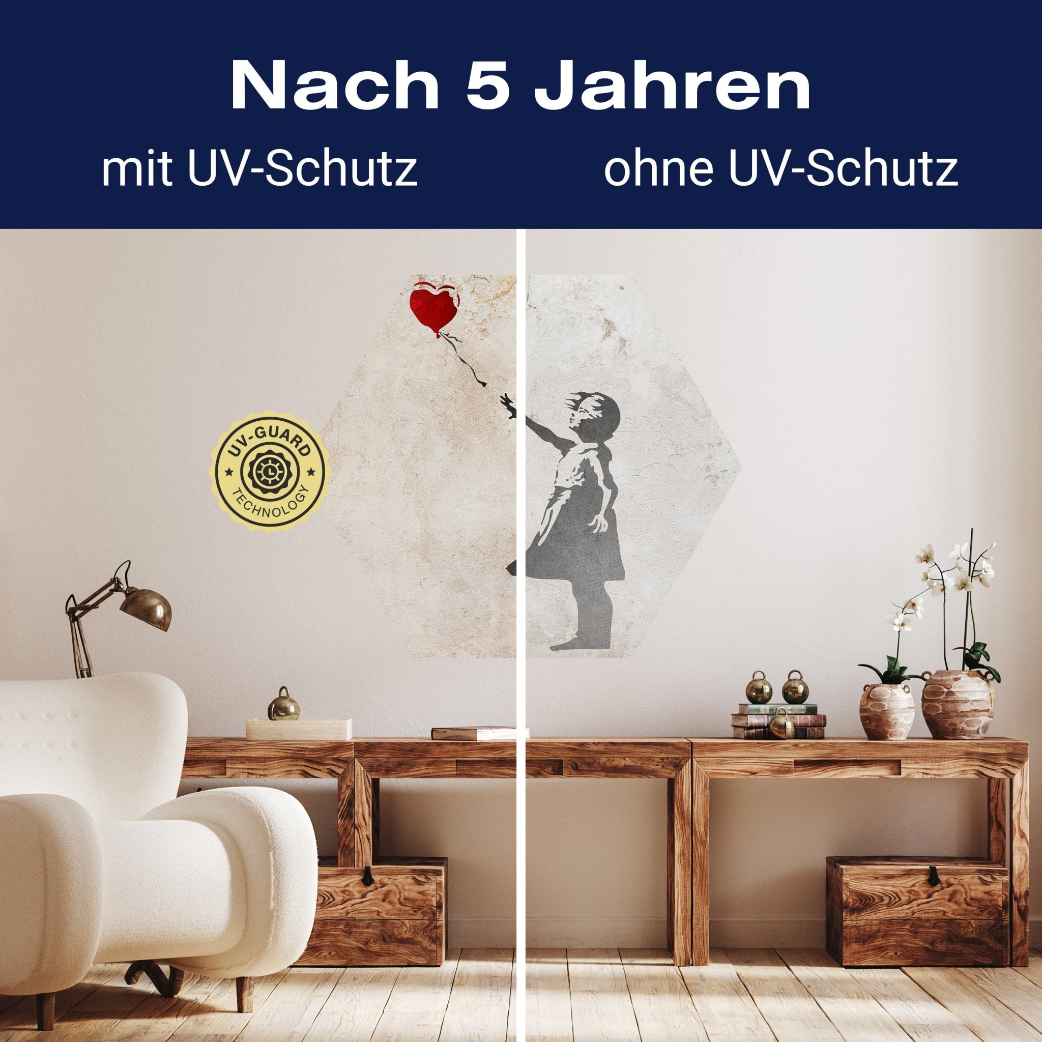 Hexagon-Fototapete Banksy Street Art M0074 - Bild 9 Hexagon-Fototapete Banksy Street Art M0074 - Bild 9