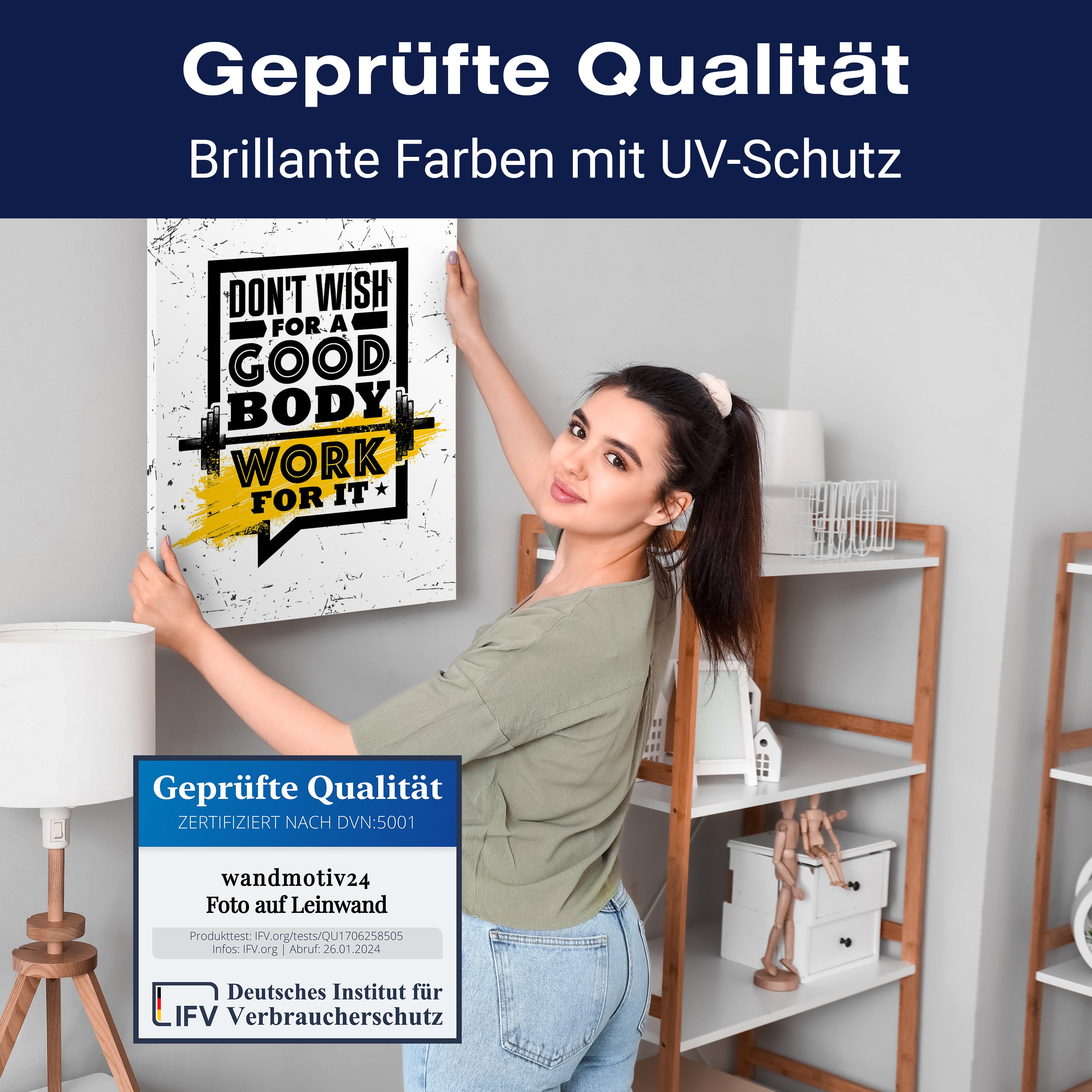 Leinwandbild Motivation, Hochformat, Good Body M0074 kaufen - Bild 4 Leinwandbild Motivation, Hochformat, Good Body M0074 kaufen - Bild 4