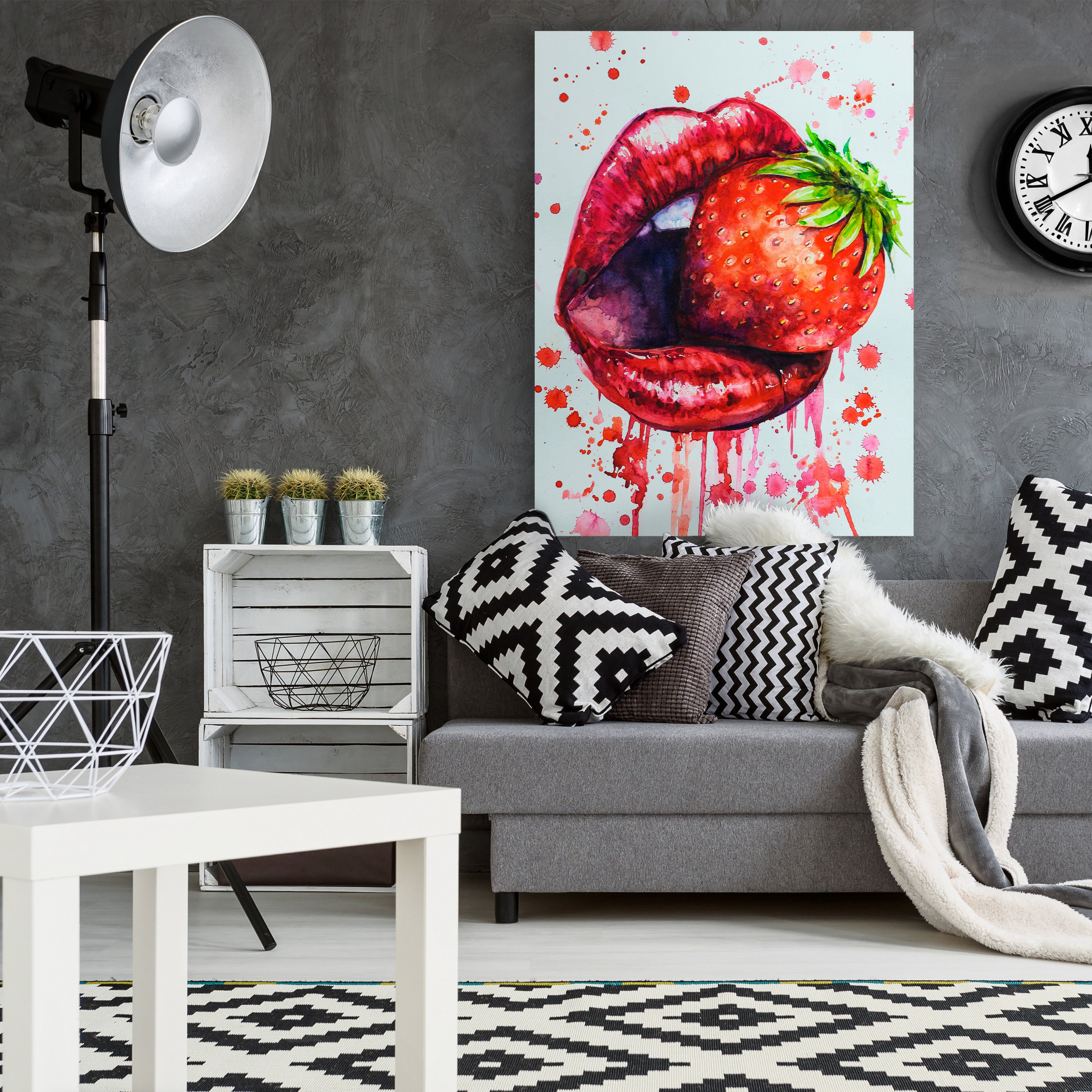 Leinwandbild Frauen Lippen M0075 kaufen - Bild 2 Leinwandbild Frauen Lippen M0075 kaufen - Bild 2