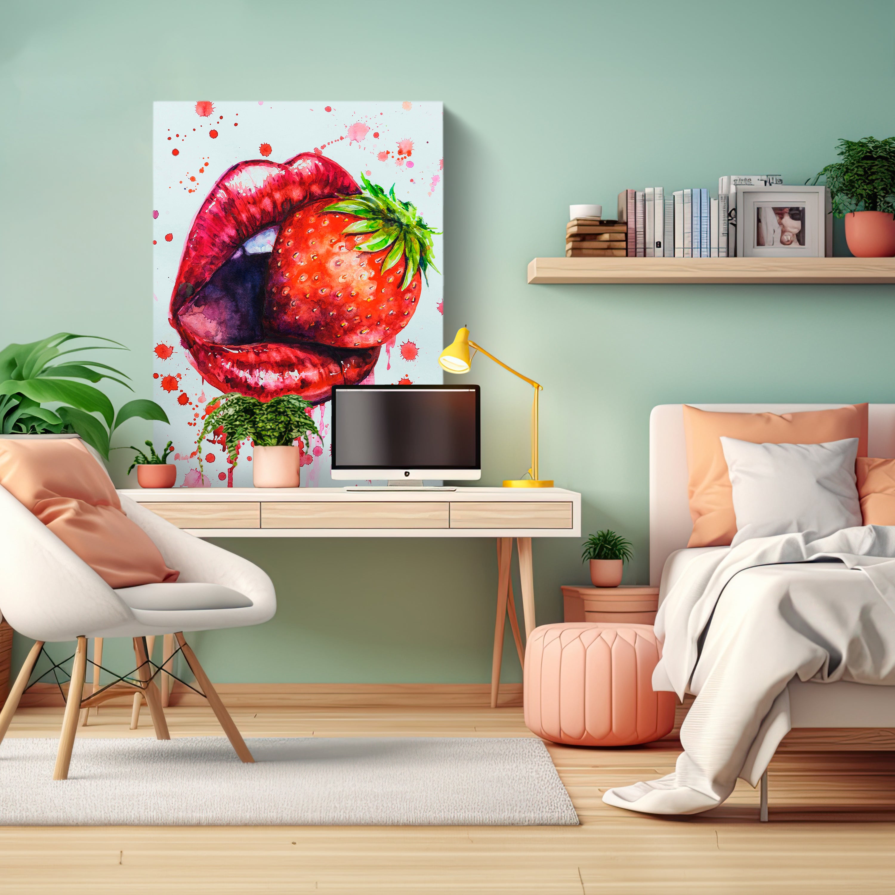 Leinwandbild Frauen Lippen M0075 kaufen - Bild 3 Leinwandbild Frauen Lippen M0075 kaufen - Bild 3