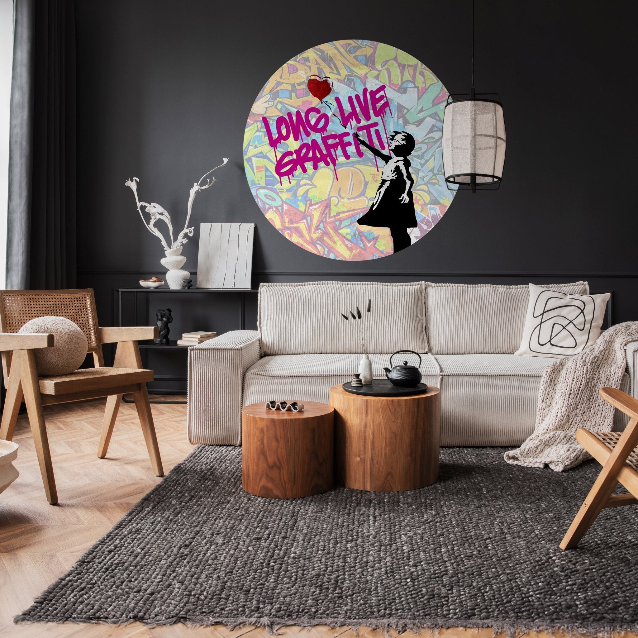 Runde Fototapete Banksy Street Art M0075 - Bild 2 Runde Fototapete Banksy Street Art M0075 - Bild 2