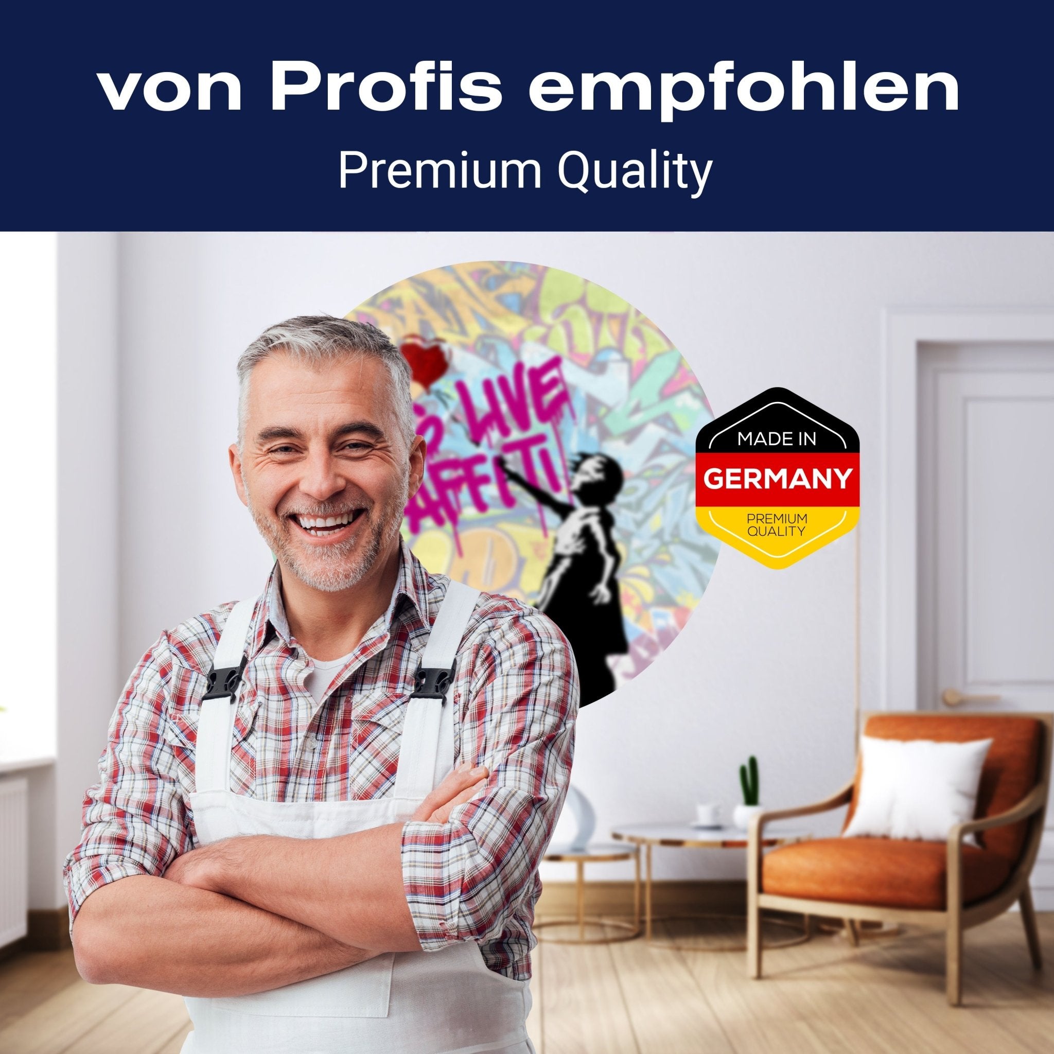 Runde Fototapete Banksy Street Art M0075 - Bild 5 Runde Fototapete Banksy Street Art M0075 - Bild 5