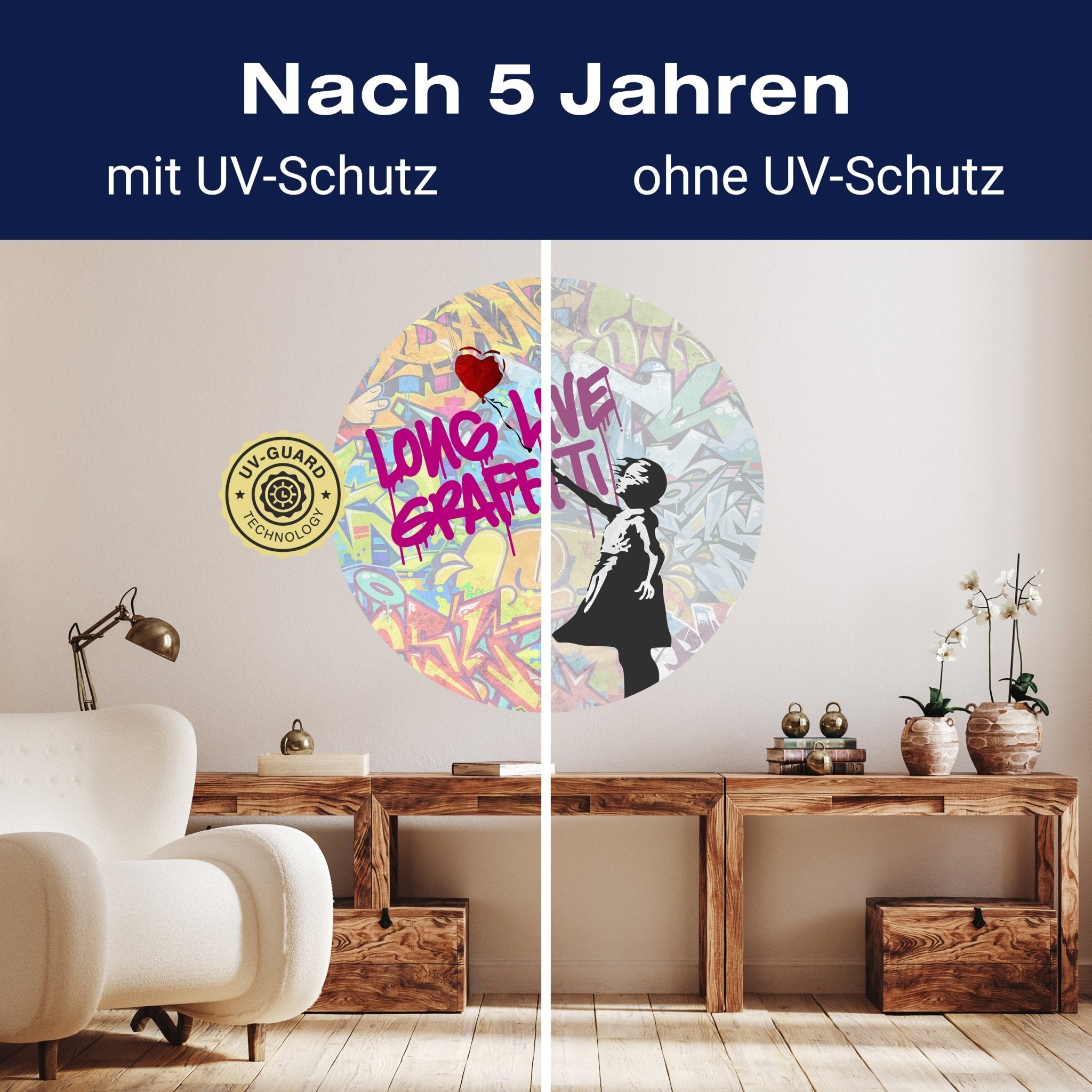 Runde Fototapete Banksy Street Art M0075 - Bild 9 Runde Fototapete Banksy Street Art M0075 - Bild 9