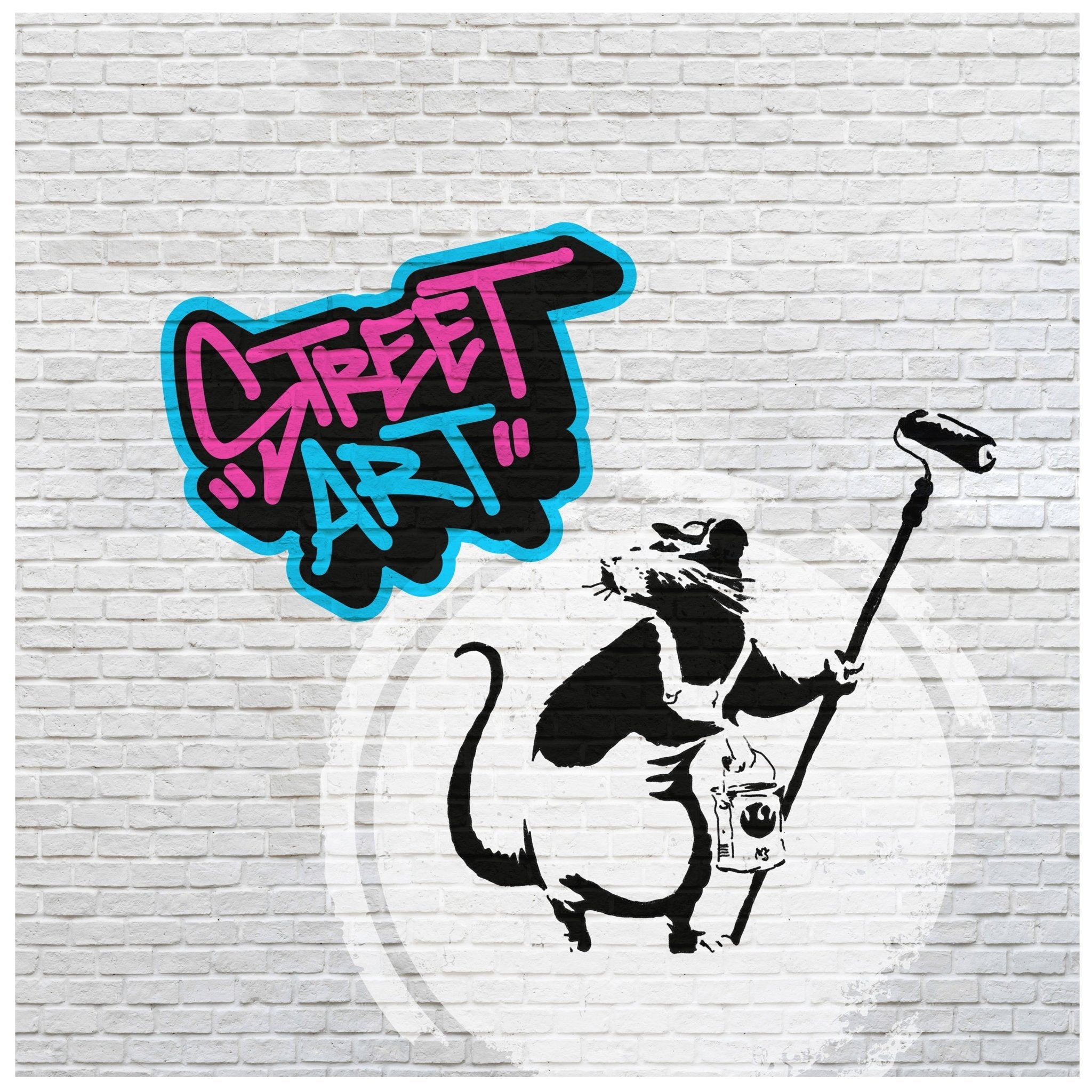 Quadratische Fototapete Banksy Street Art M0076 - Bild 11 Quadratische Fototapete Banksy Street Art M0076 - Bild 11