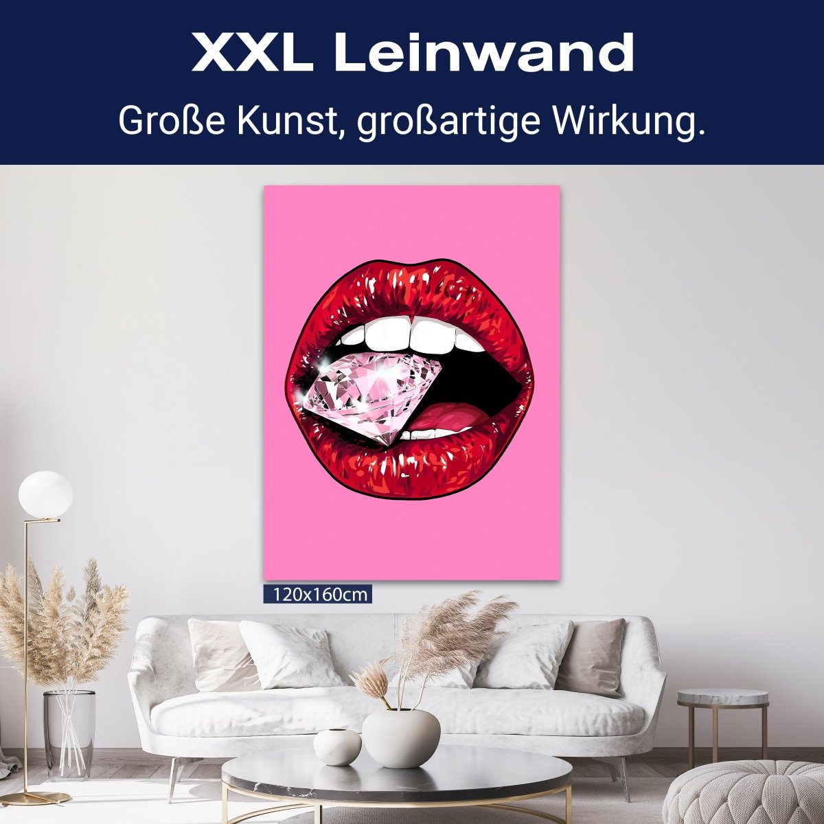Leinwandbild Frauen Lippen M0077 kaufen - Bild 9 Leinwandbild Frauen Lippen M0077 kaufen - Bild 9